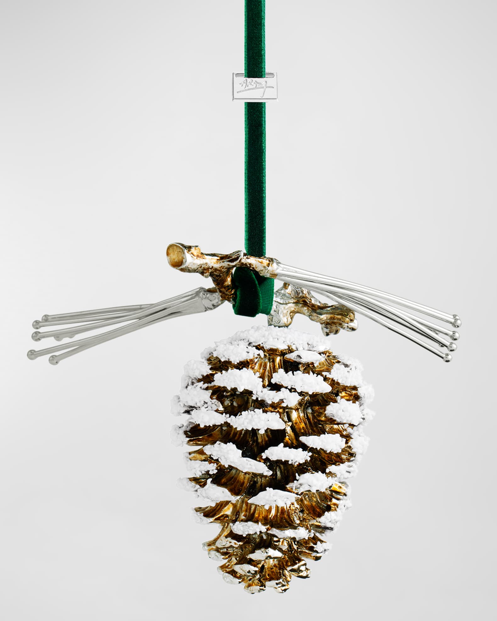 Michael Aram Pine Cone Snowy Christmas Ornament