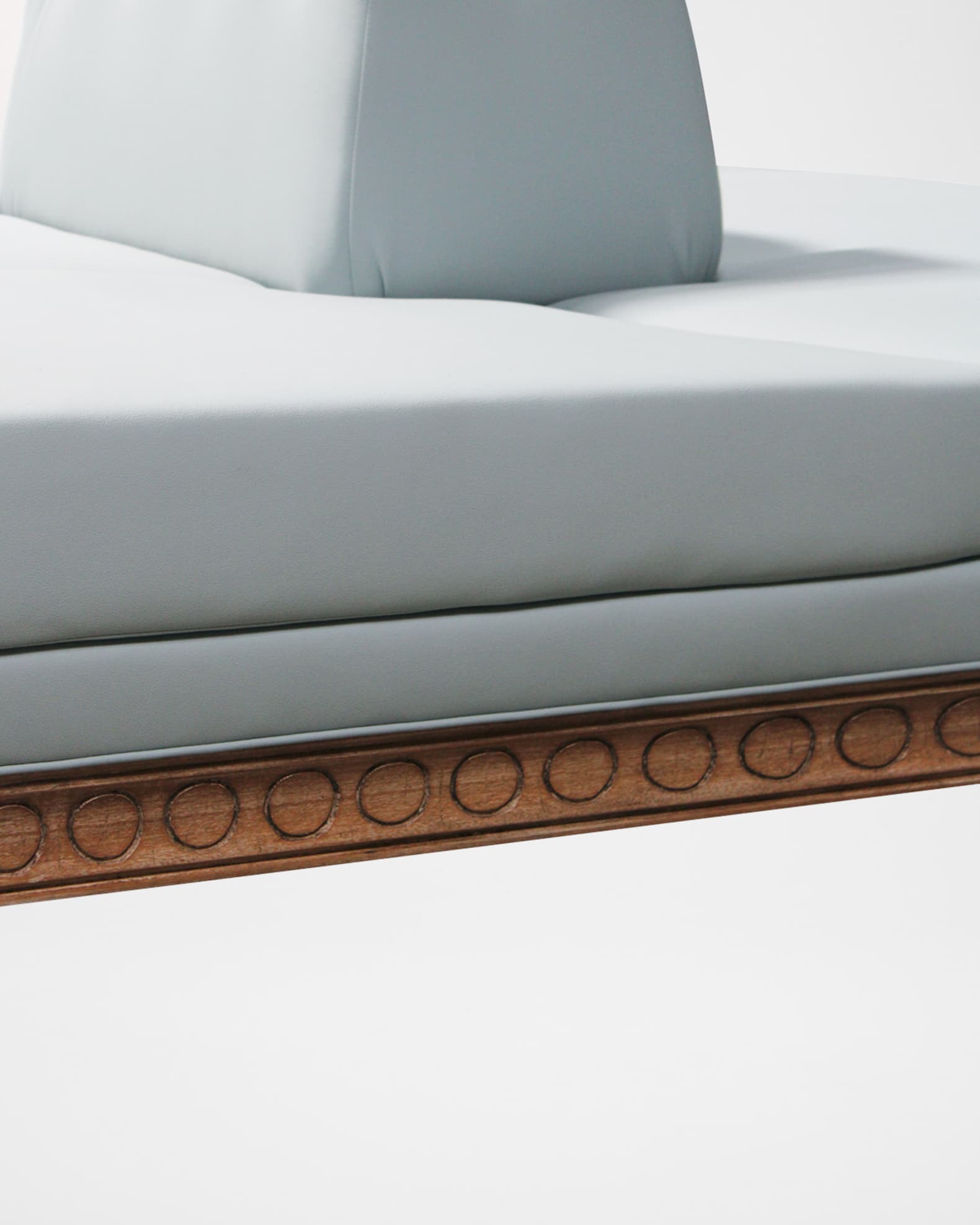 Peninsula Home Collection Gemini Vegan Leather Double-Sided Sofa