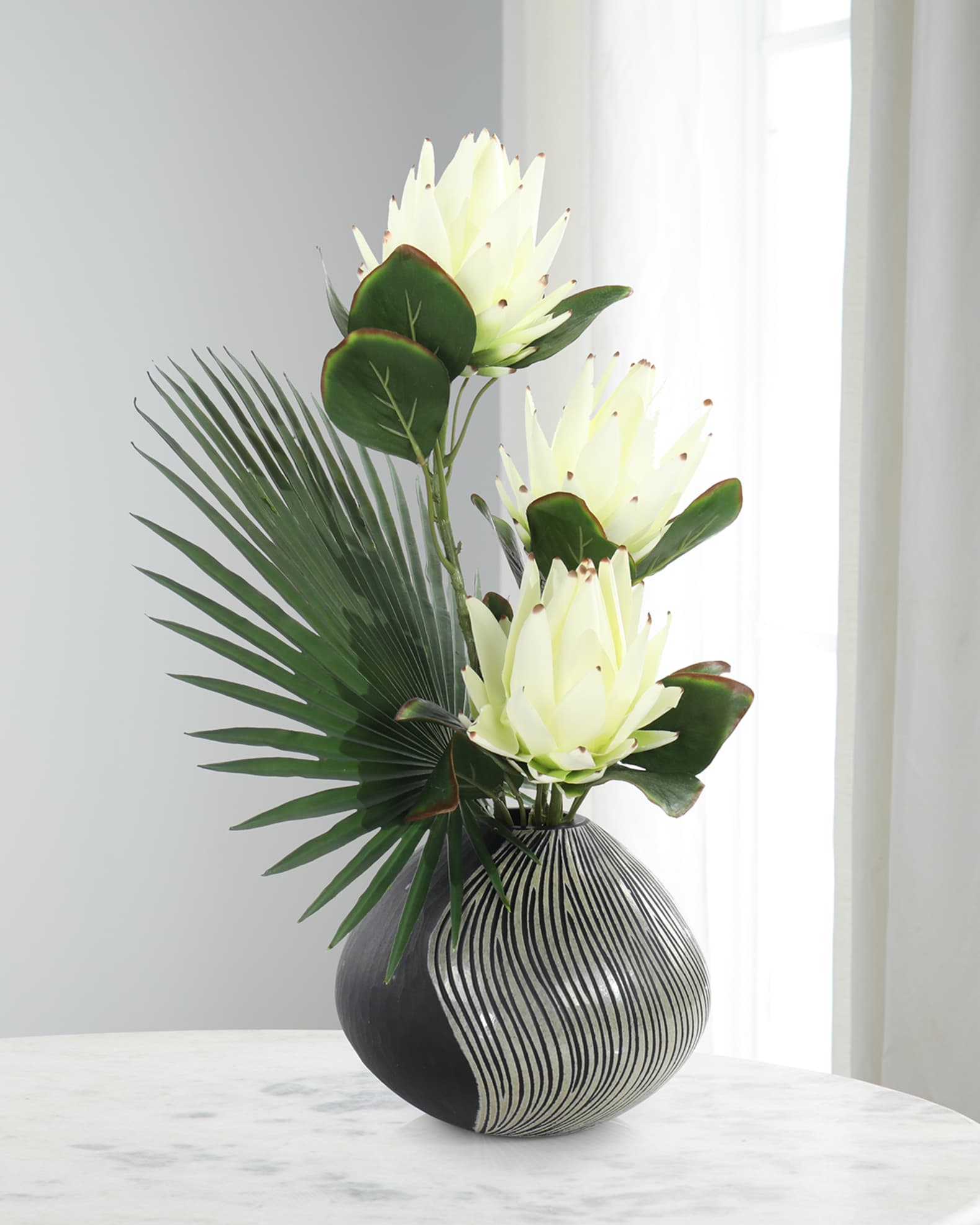John-Richard Collection Protea Magic 24" Faux Floral Arrangement in Vase
