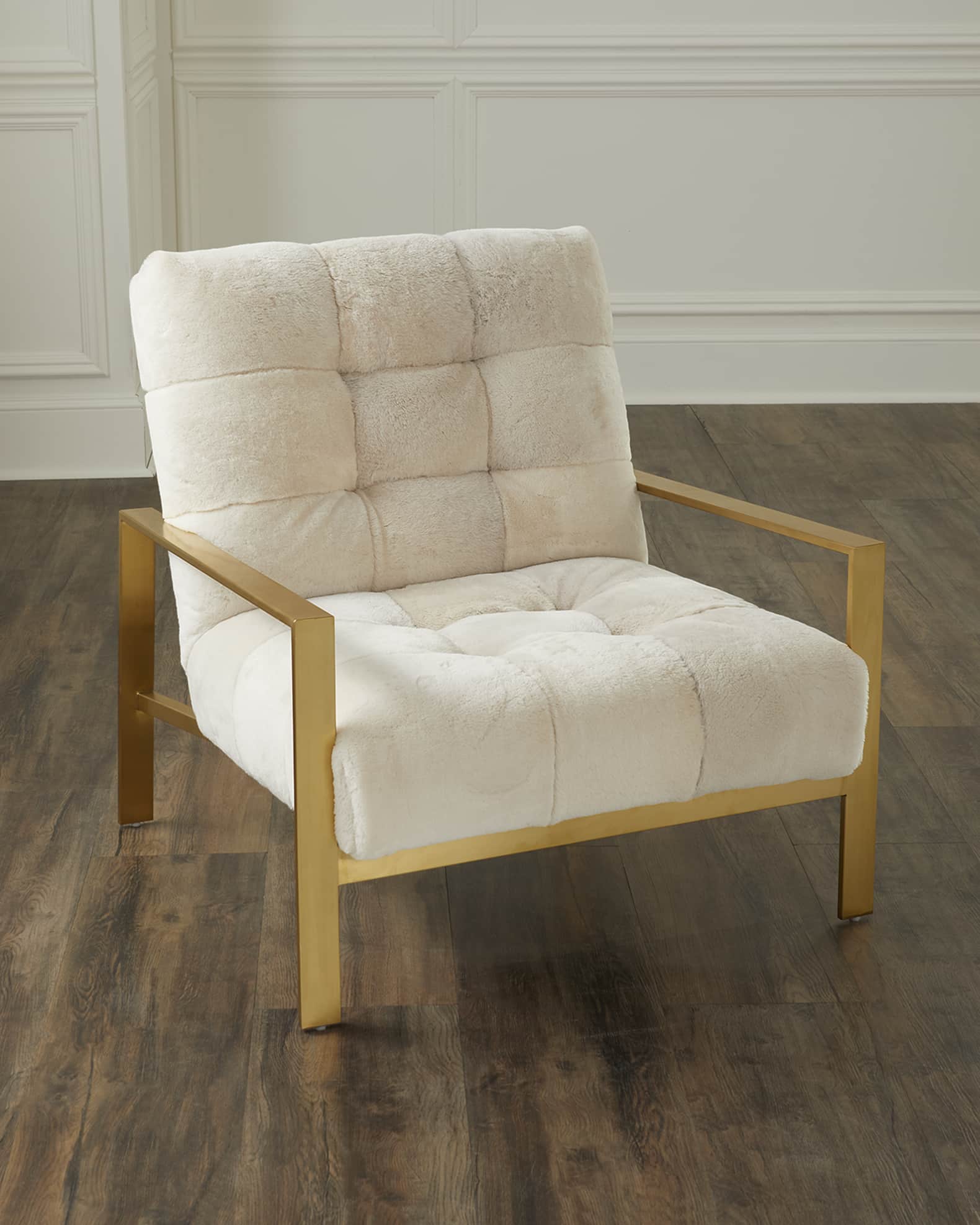 Massoud Bondi Shearling Lounge Chair