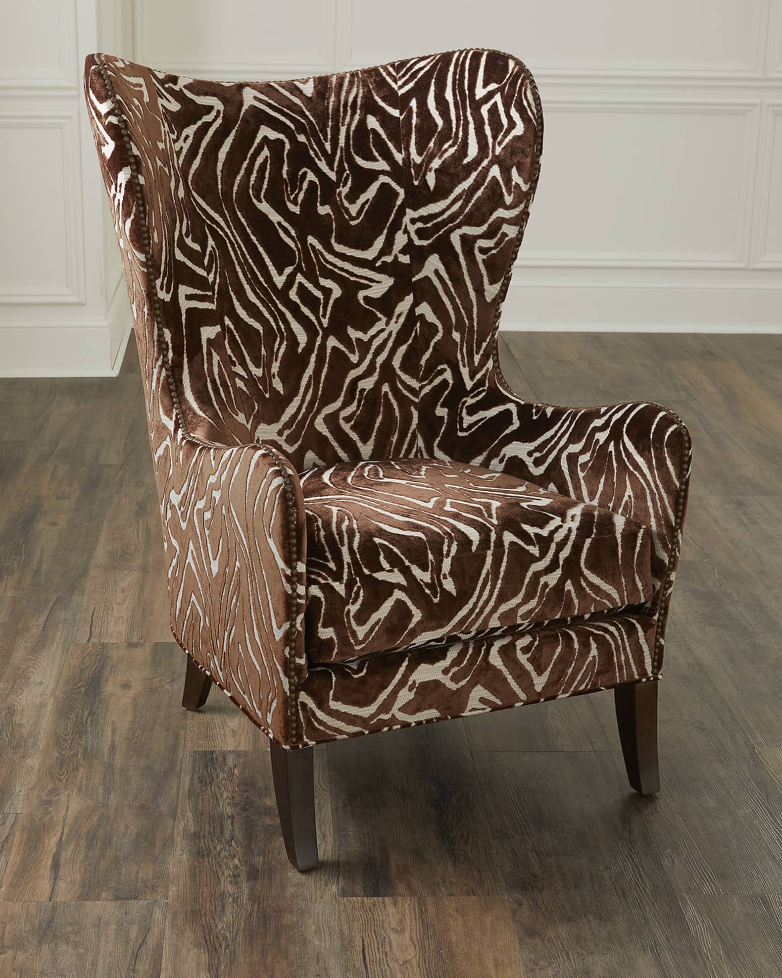 Massoud Knox Wingback Chair Horchow