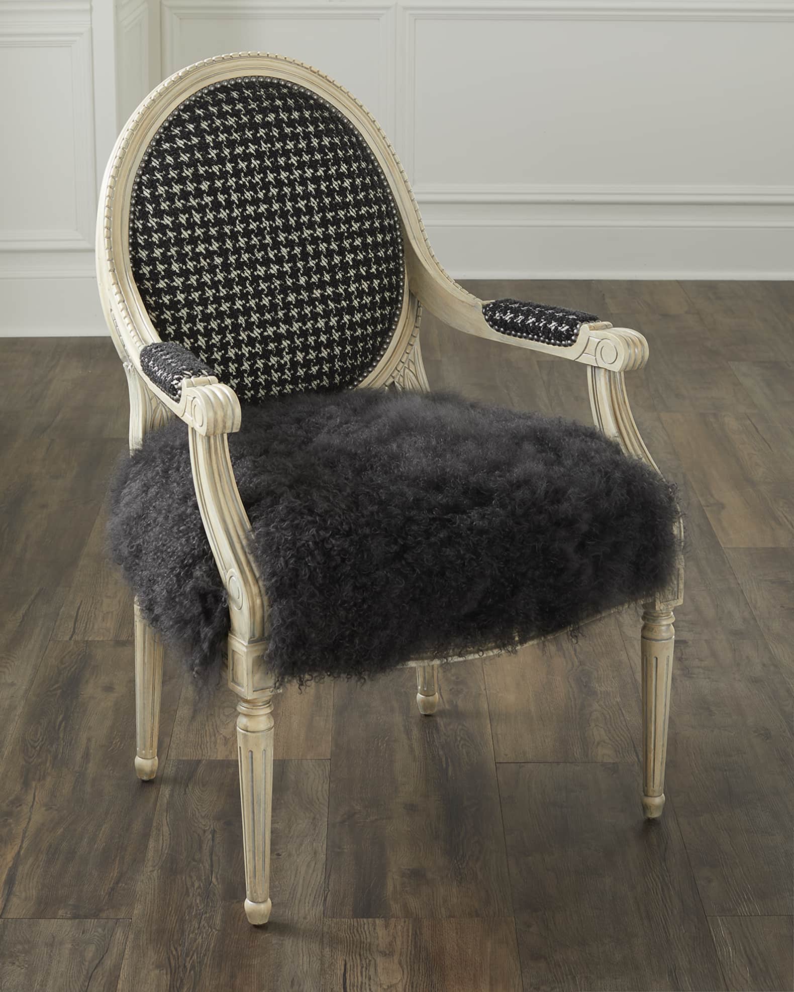 Massoud Haven Shearling Accent Chair