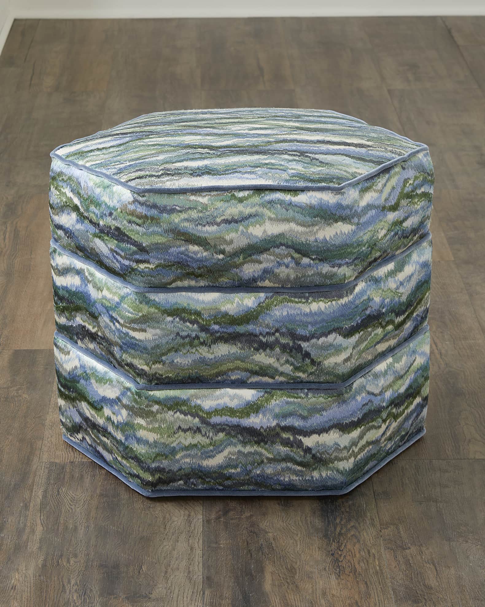 Massoud Cheryl Hexagonal Stacked Stool 