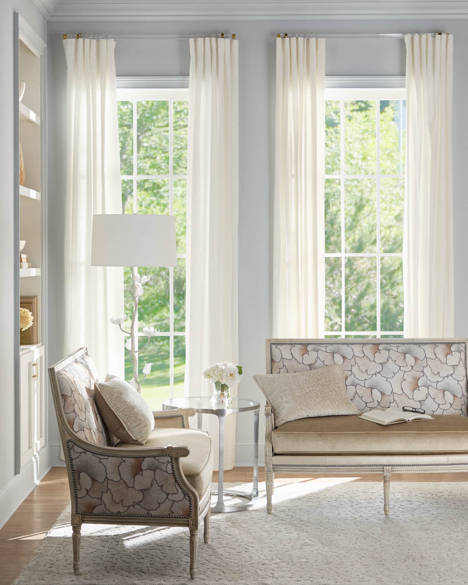 Massoud Shai Leather Settee | Horchow