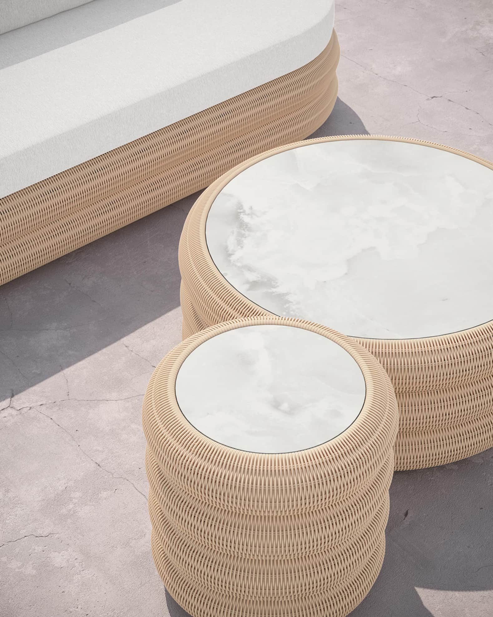 Azzurro Living Texoma Side Table Helena Dekton Top Horchow