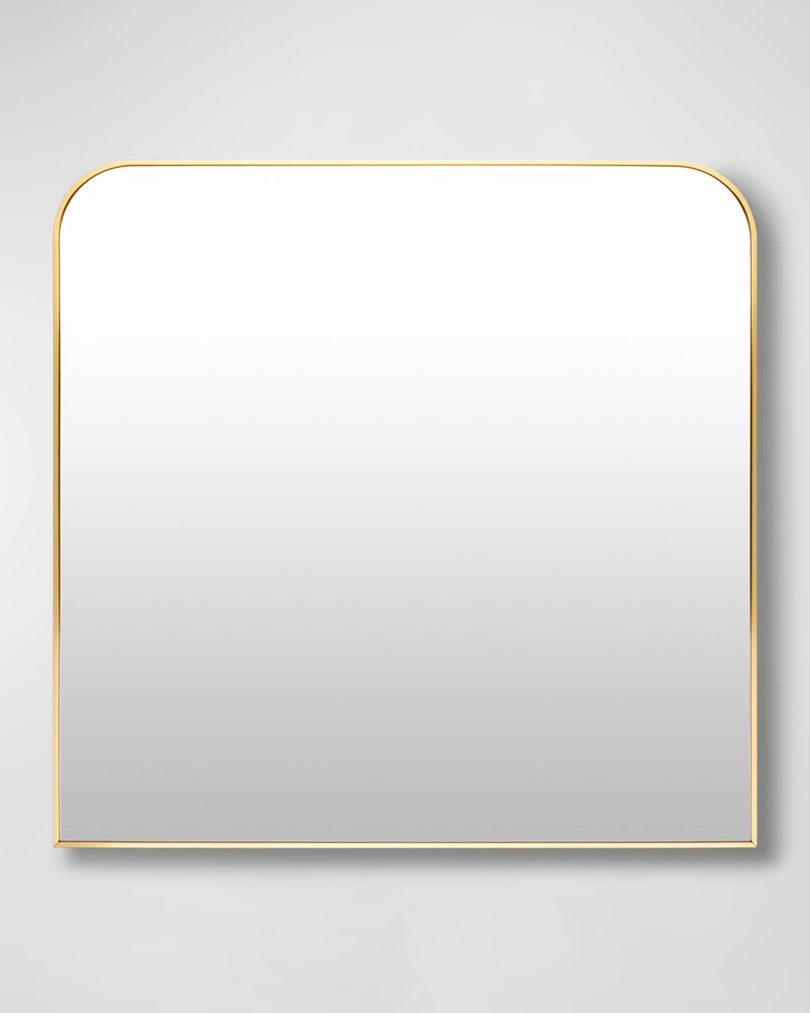 Surya aranya 36 squared wide arch wall mirror gold horchow