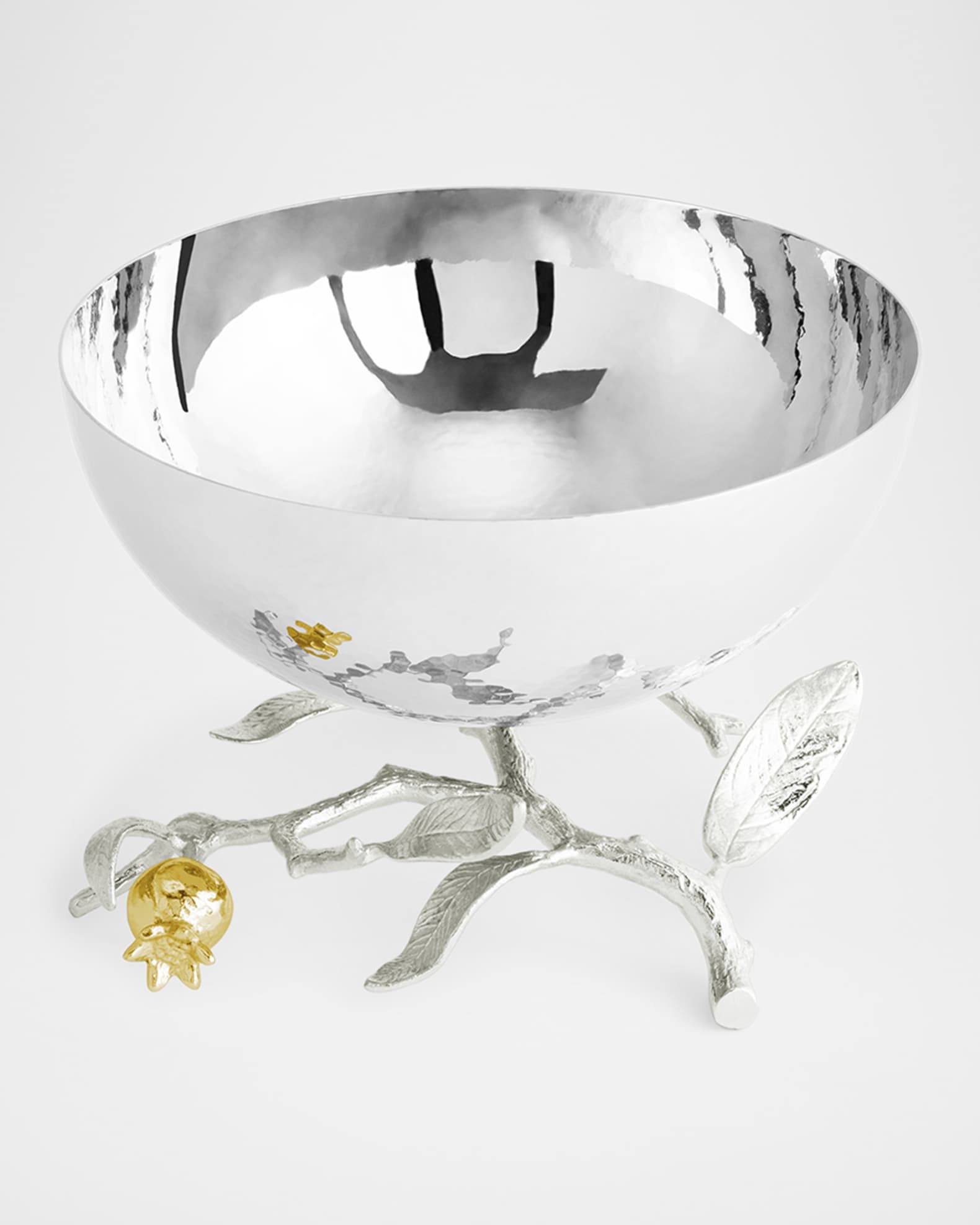 Michael Aram Pomegranate Silver & Gold Small Bowl with 24K Goldplate
