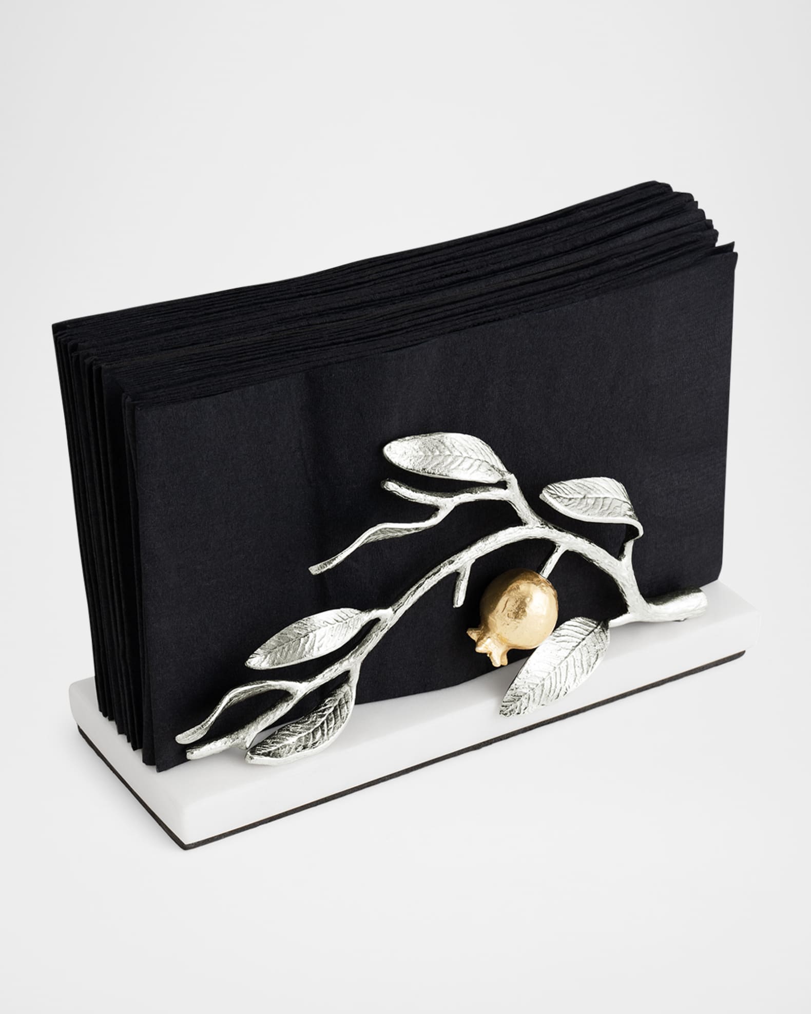 Michael Aram Pomegranate Silver & Gold Vertical Napkin Holder | Horchow