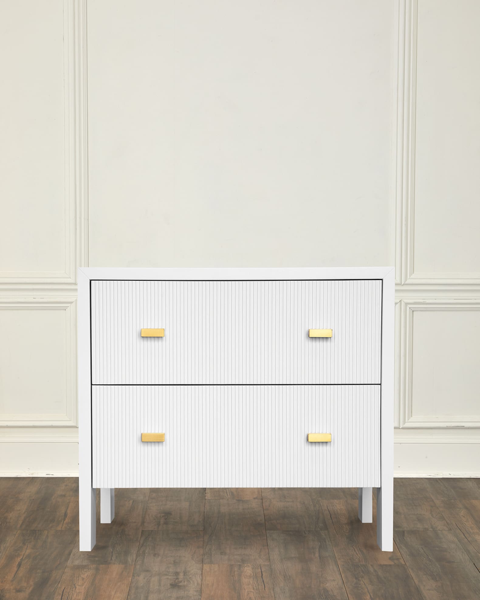 Worlds Away Andre 2-Drawer Side Table