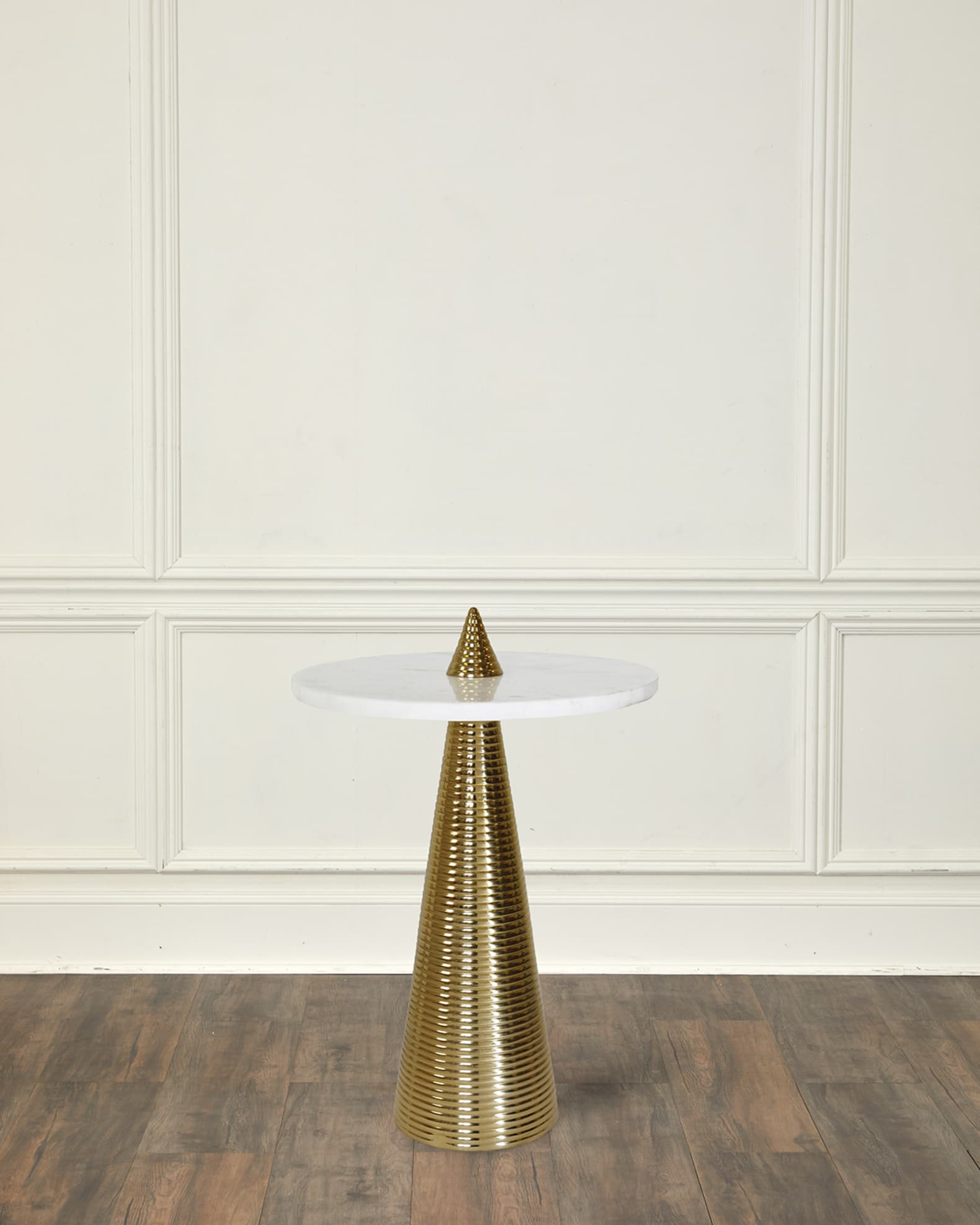 Worlds Away Pasha Conical Coiled Side Table