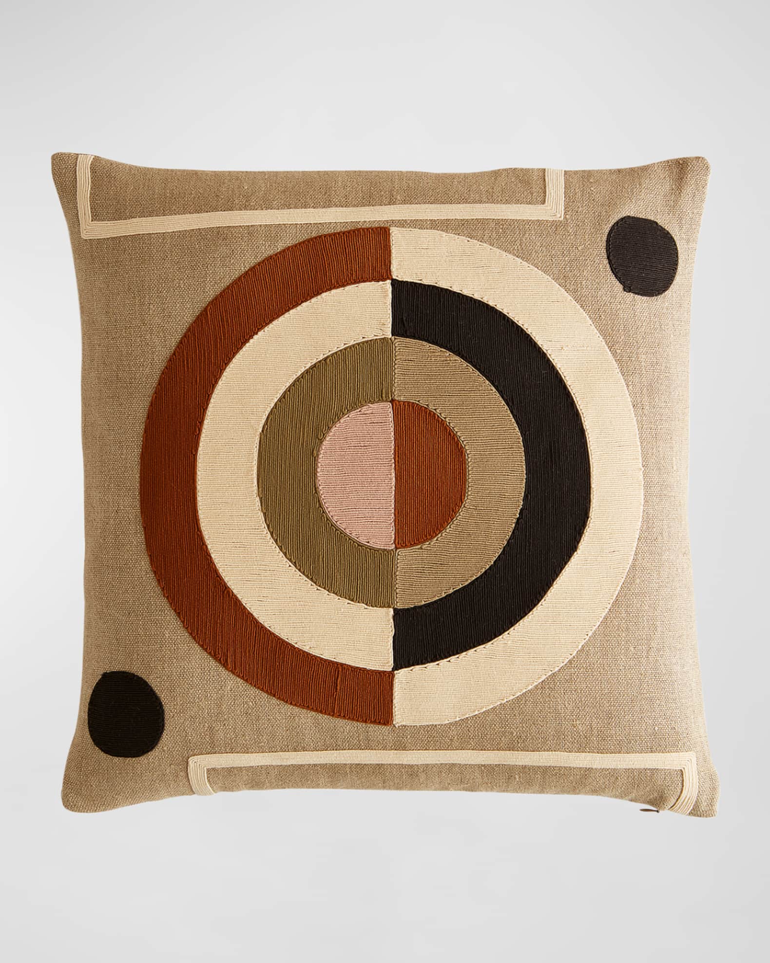 Jonathan Adler Monterey Bullseye Pillow, 22" Square
