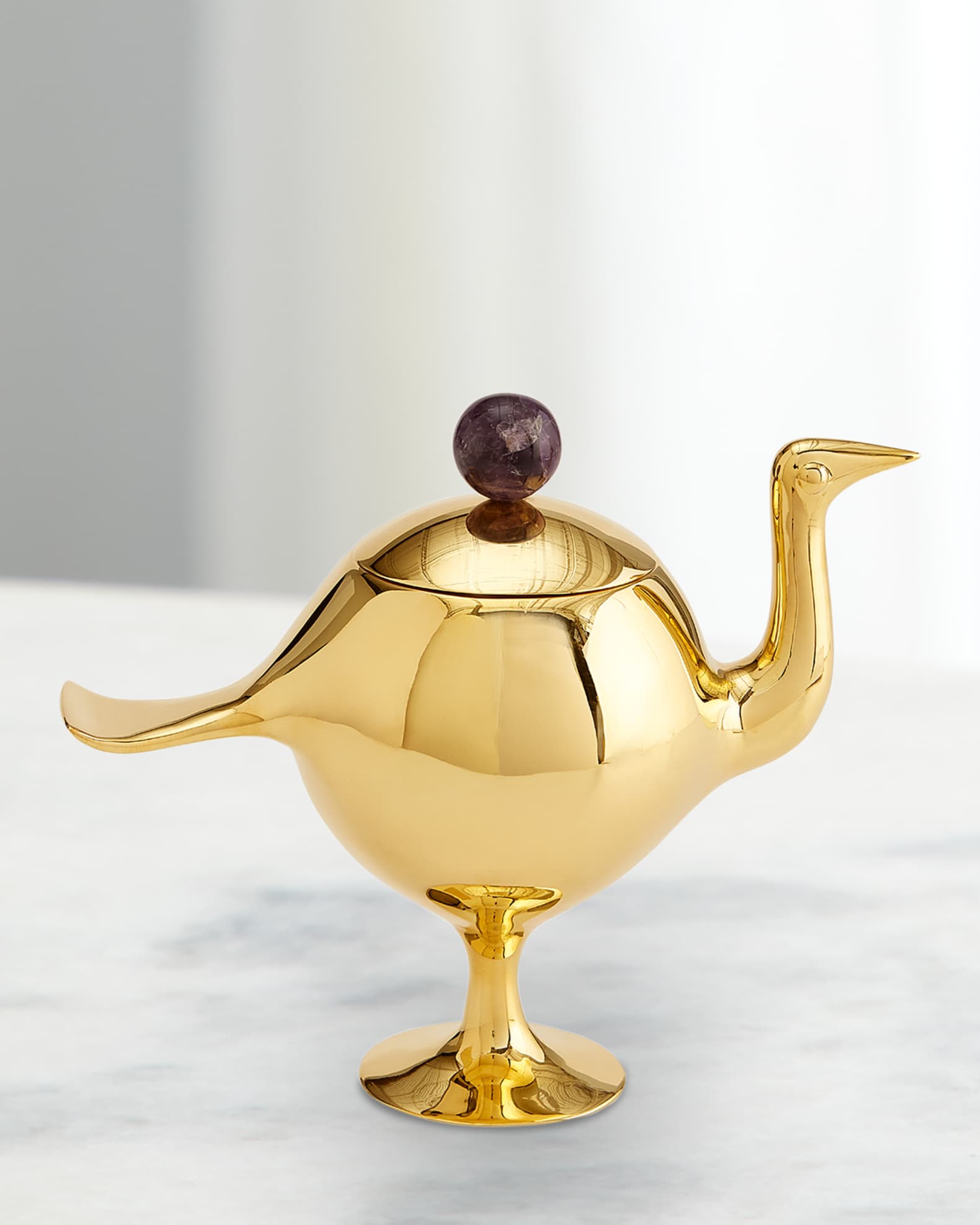 Jonathan Adler Brass Bird Box