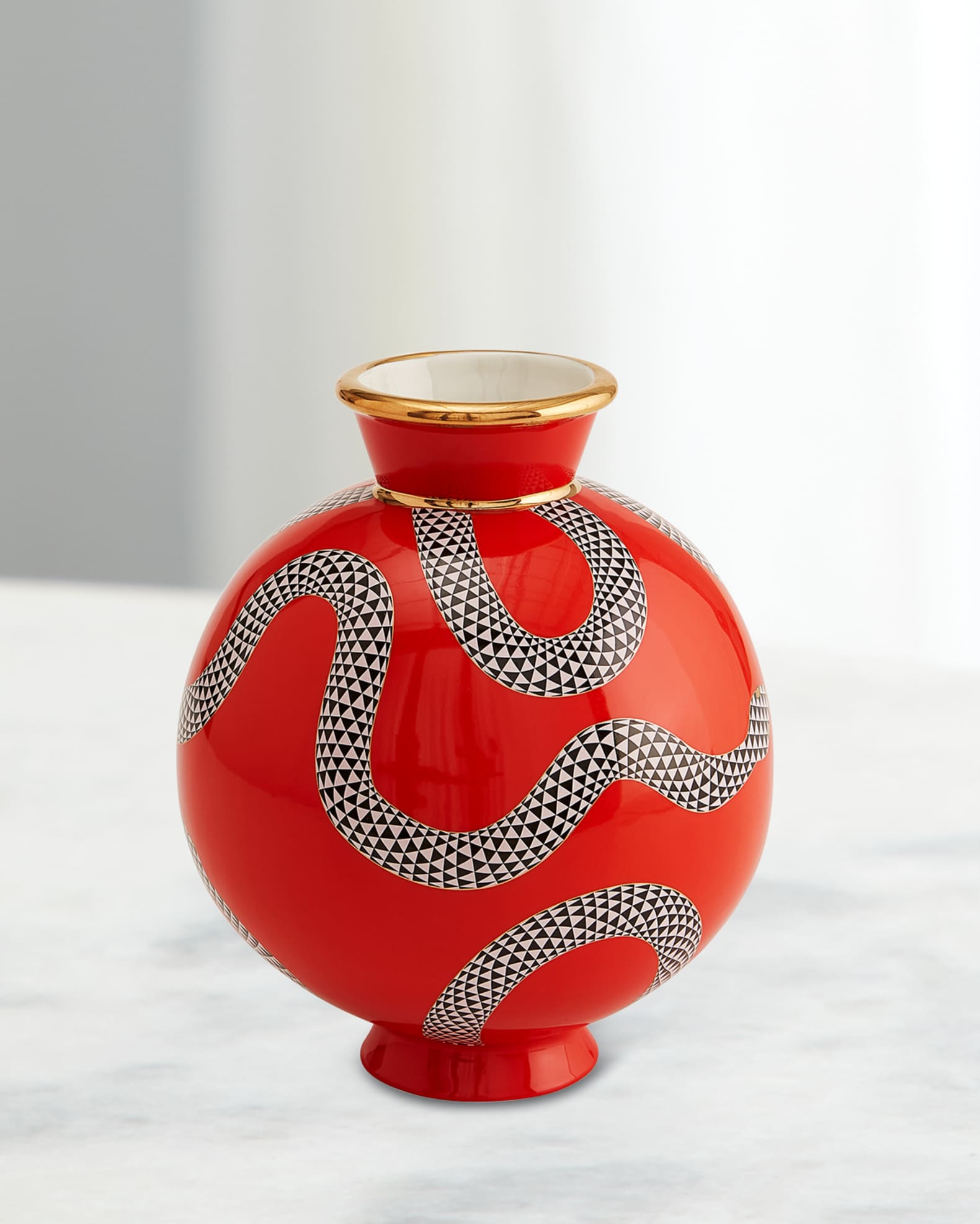 Jonathan Adler Eden 9" Round Vase
