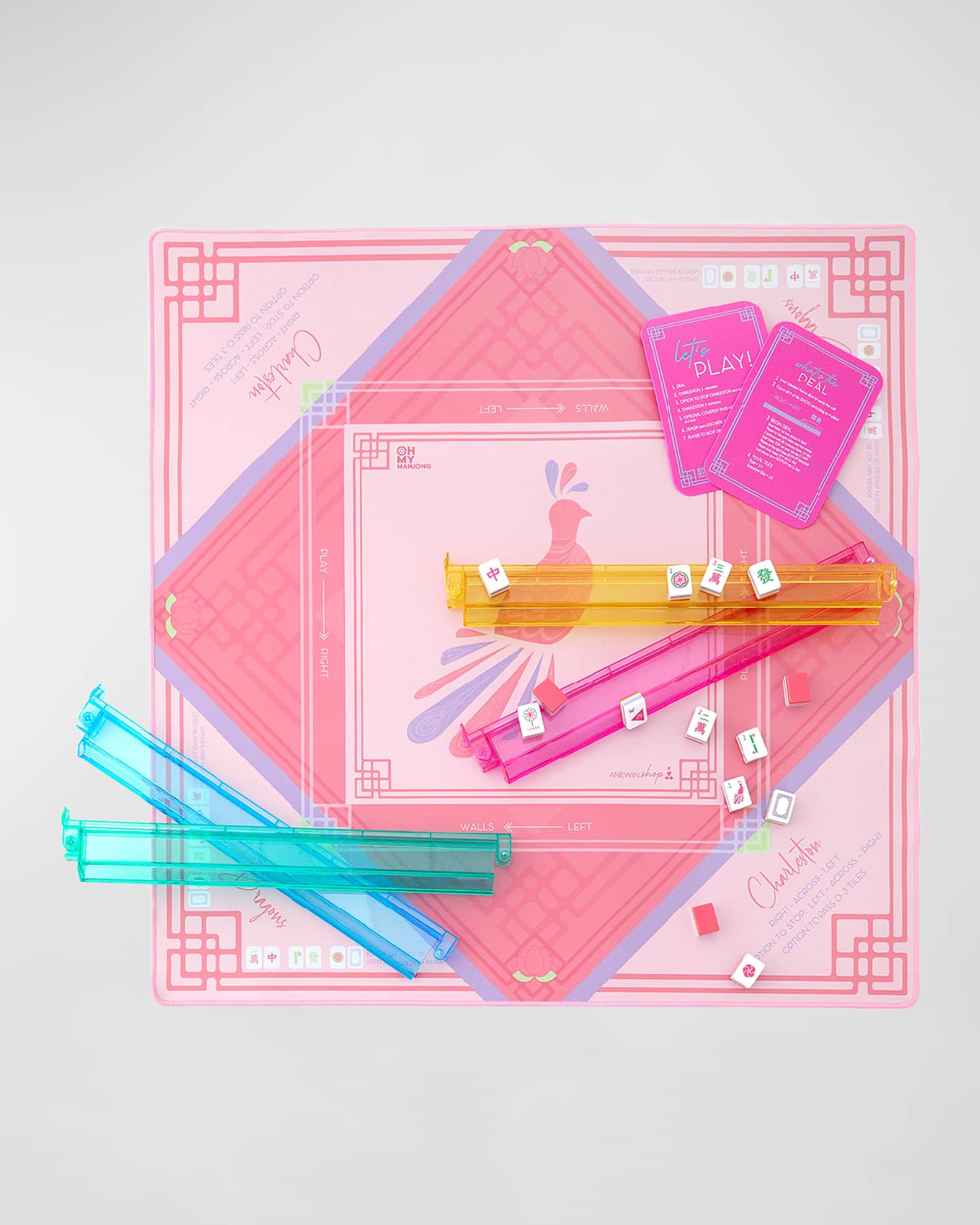 OH MY MAHJONG Bird Bam Neoprene Mahjong Mat Horchow