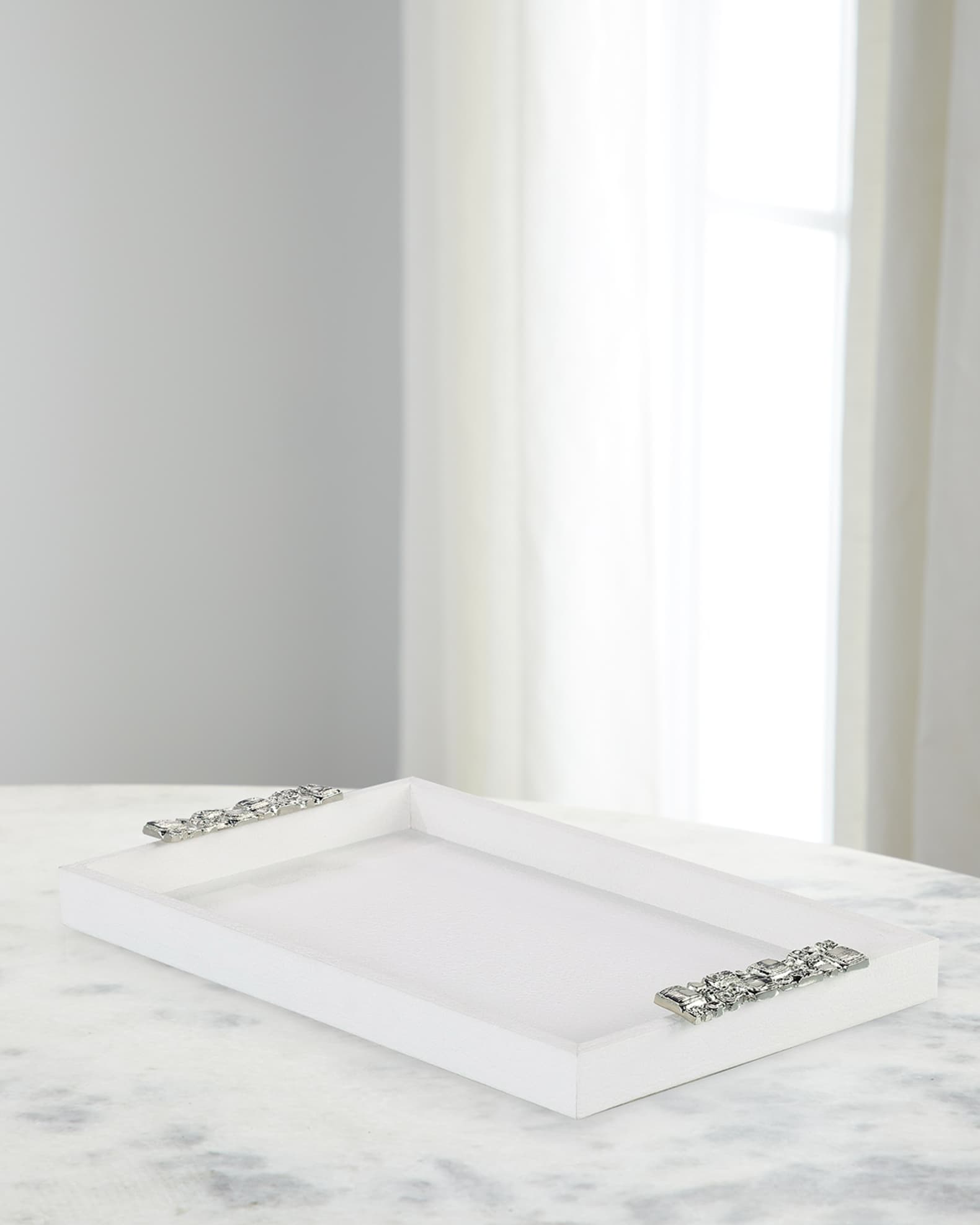 John-Richard Collection  Muse Gemstone Handle Tray
