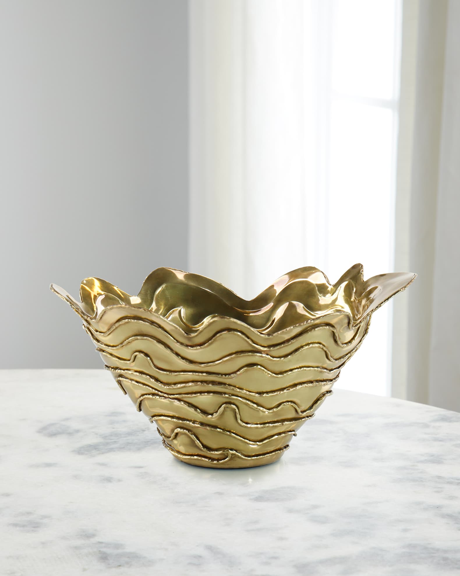 John-Richard Collection Lagen Polished Brass Bowl