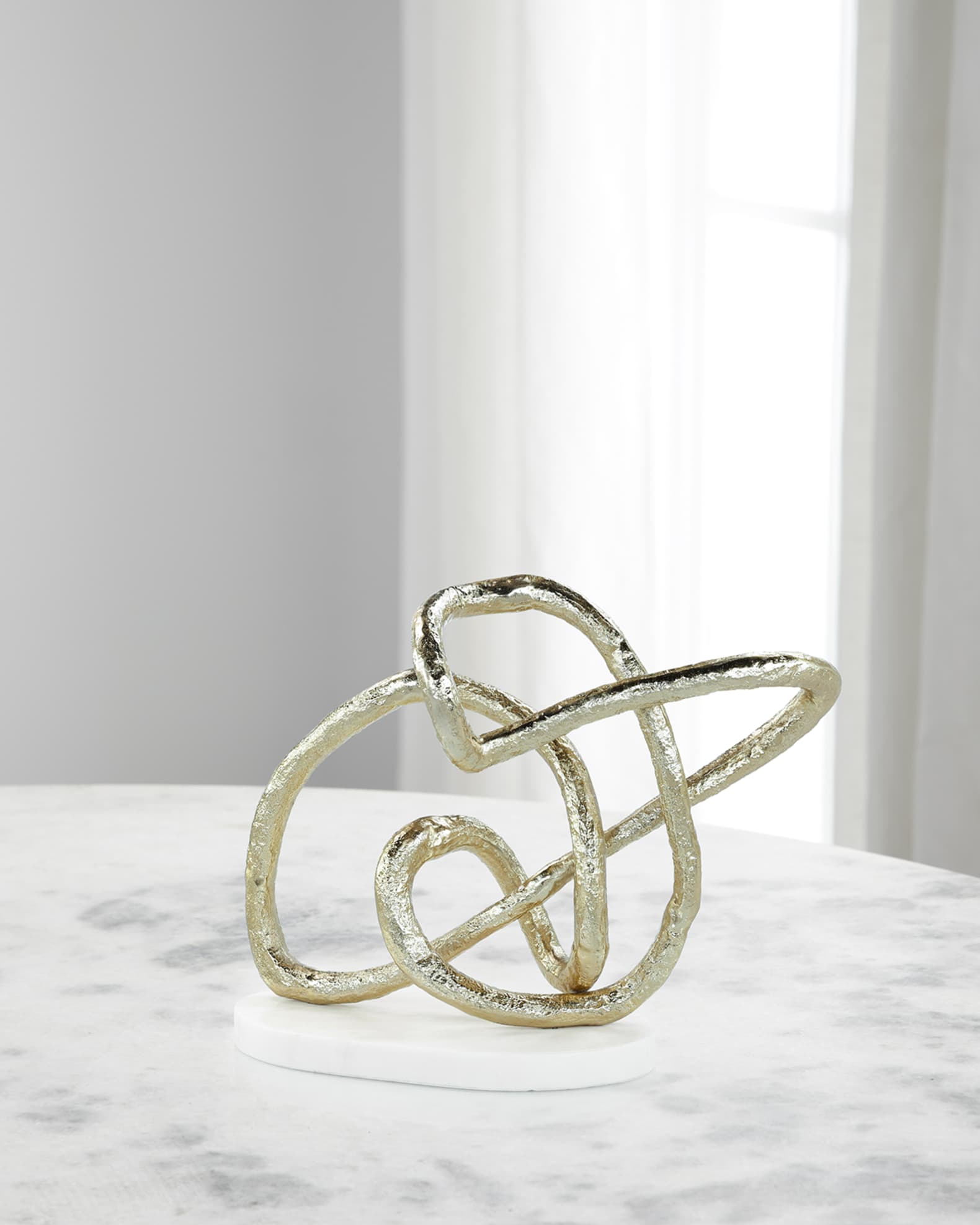 John-Richard Collection Tangled Sculpture on Marble Base, 25"