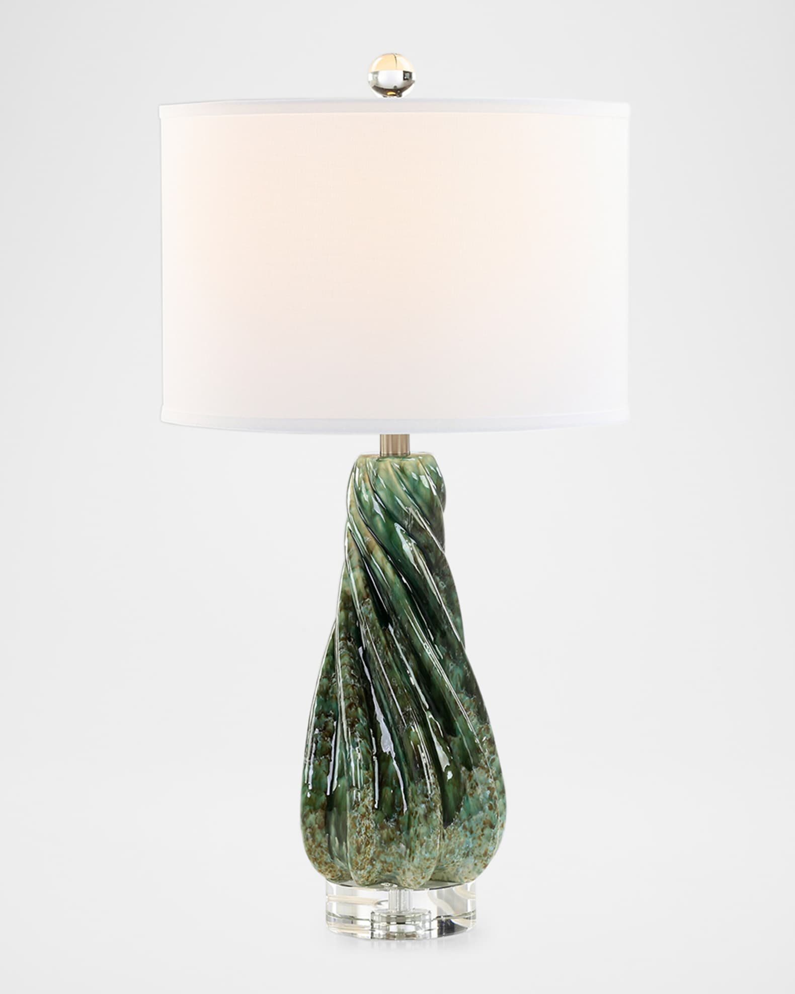 John-Richard Collection Emerald Spiral 28" Table Lamp