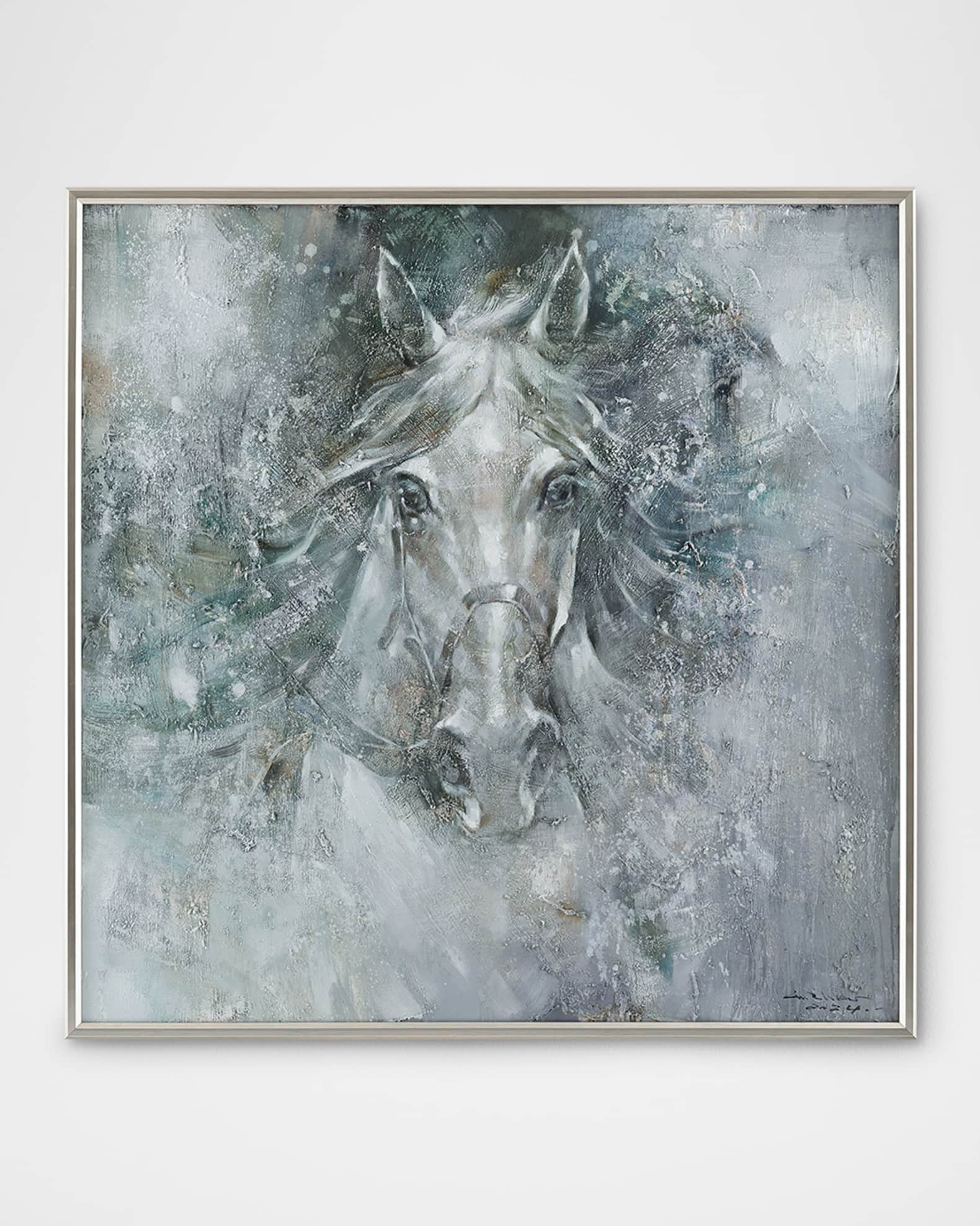 John-Richard Collection "Starlit Stallion" Original Painting by LM Zhou