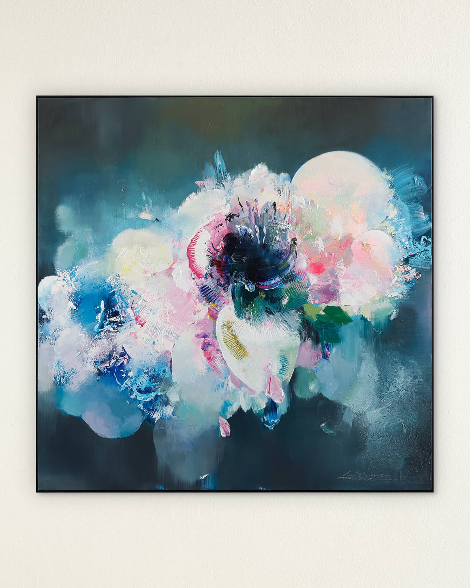 John-Richard Collection "Cosmic Bloom I" Original Painting by LM Zhous