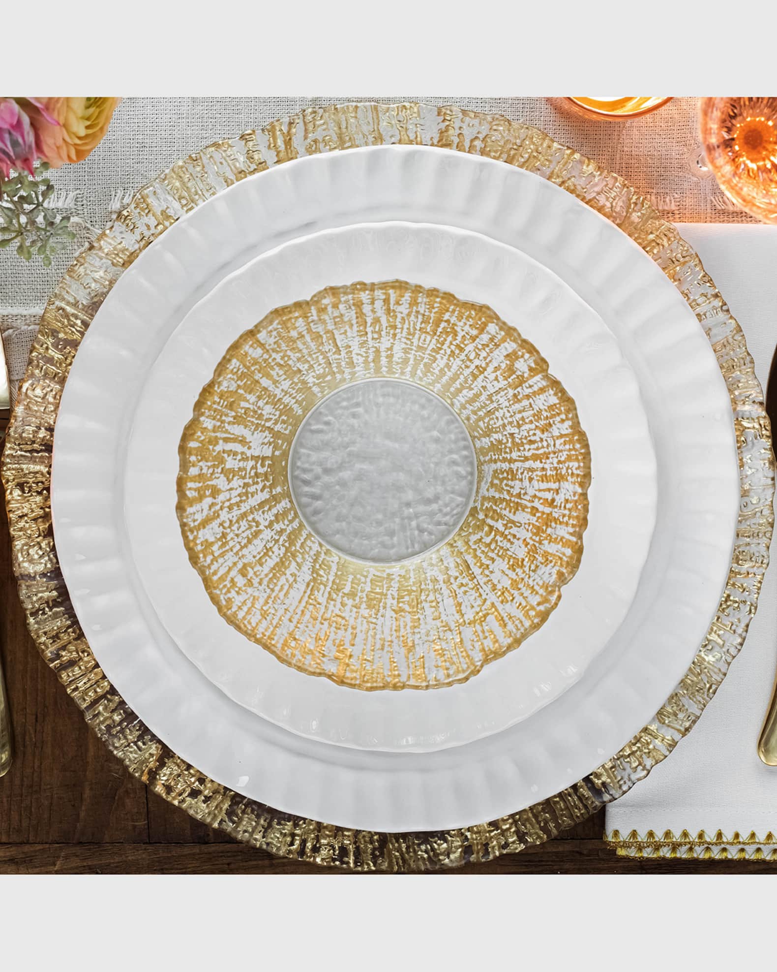 Vietri Pietra Serena Dinner Plate