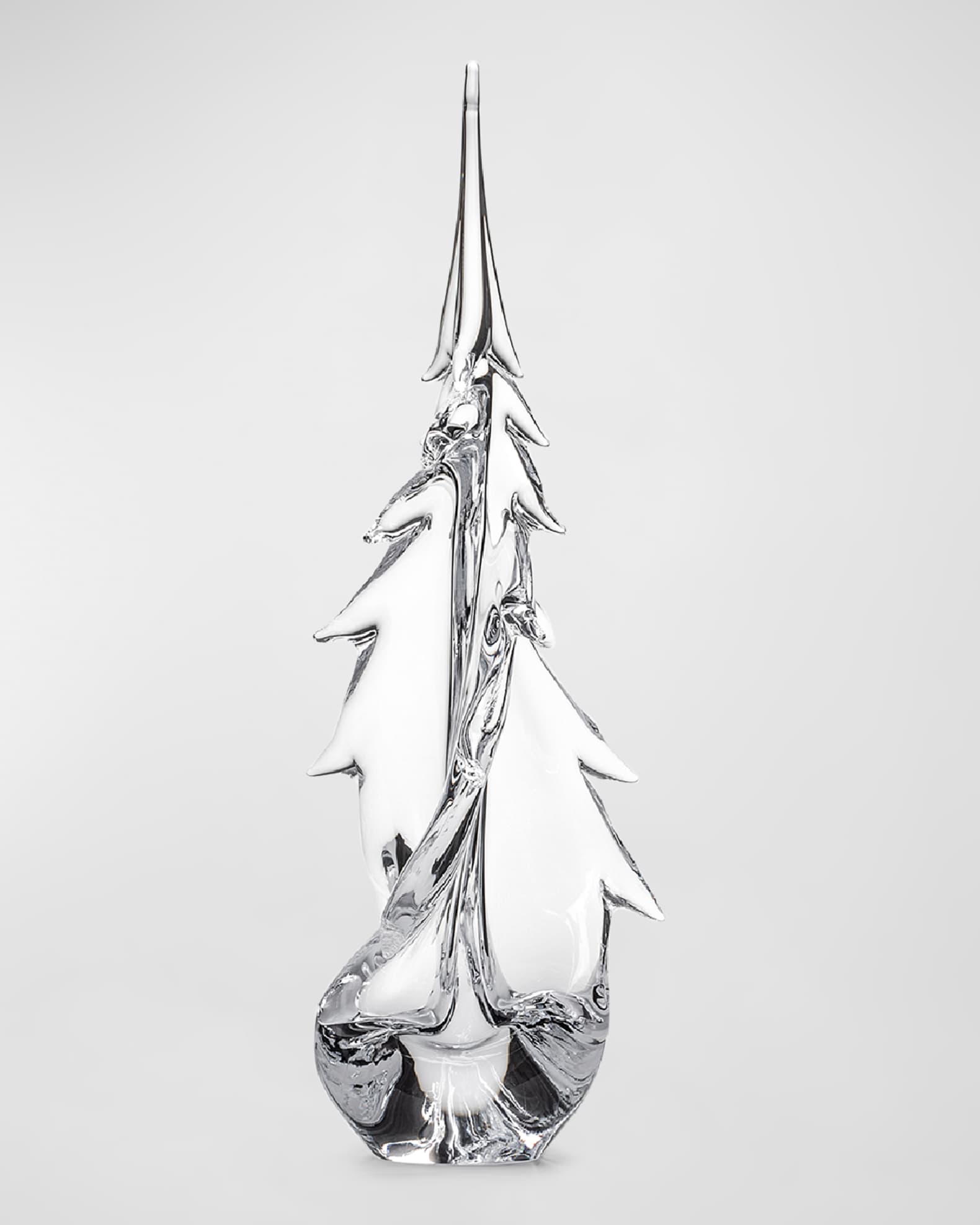 Simon Pearce Twist Glass Evergreen Tree, 18"