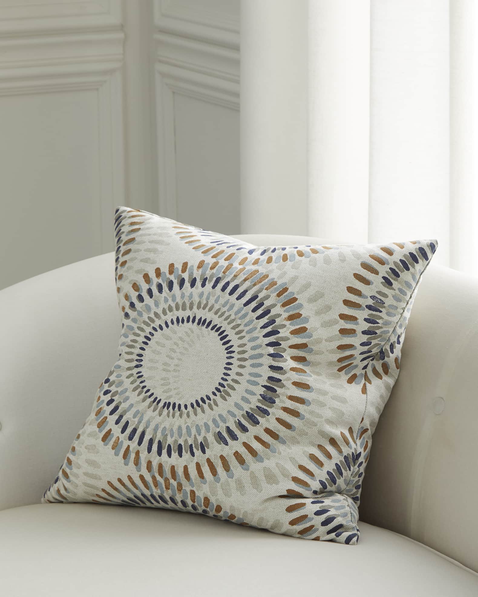 Eastern Accents  Filmore Flax Decorative Pillow, 20" Square 