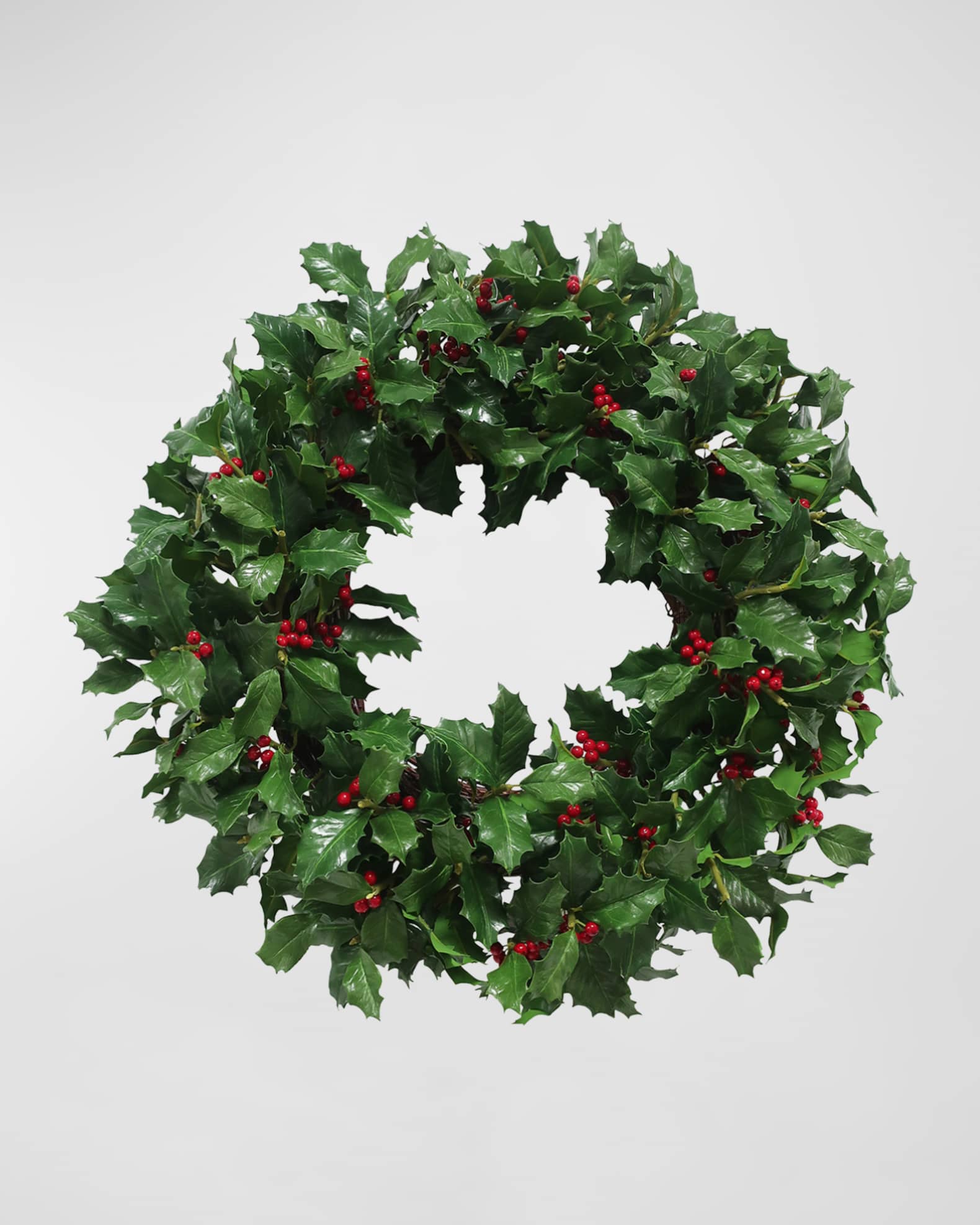 Winward Home Holly Branch Wreath Horchow