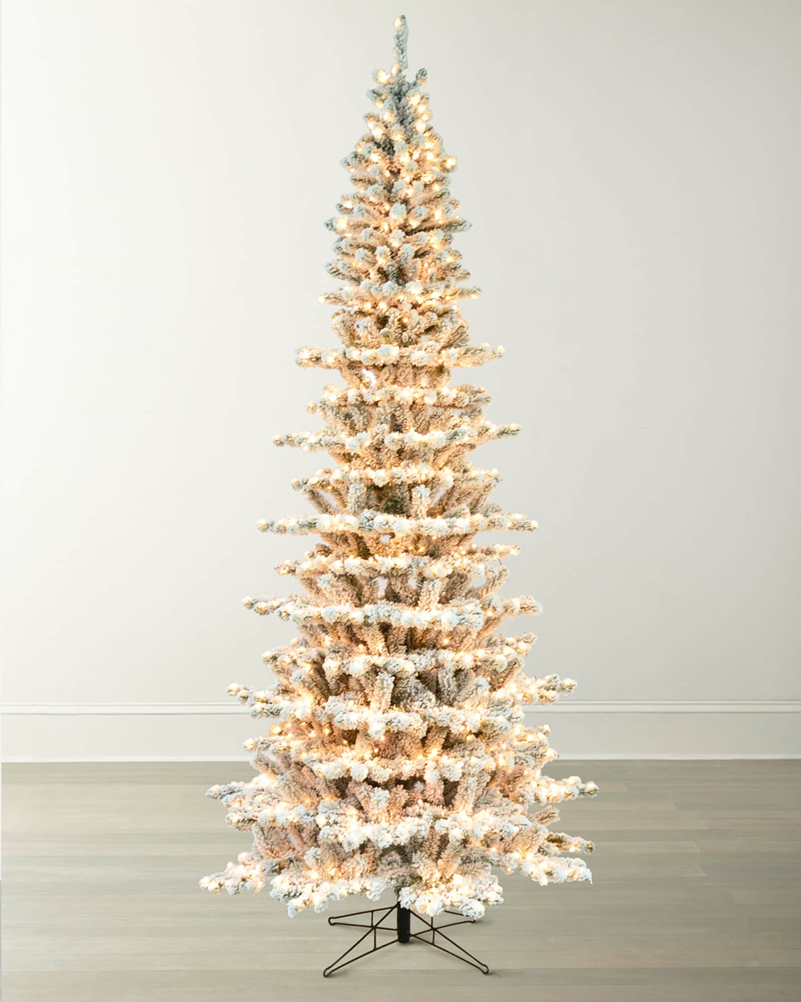 Winward Home Flocked Balsam Fir PreLit Christmas Tree, 9' Horchow