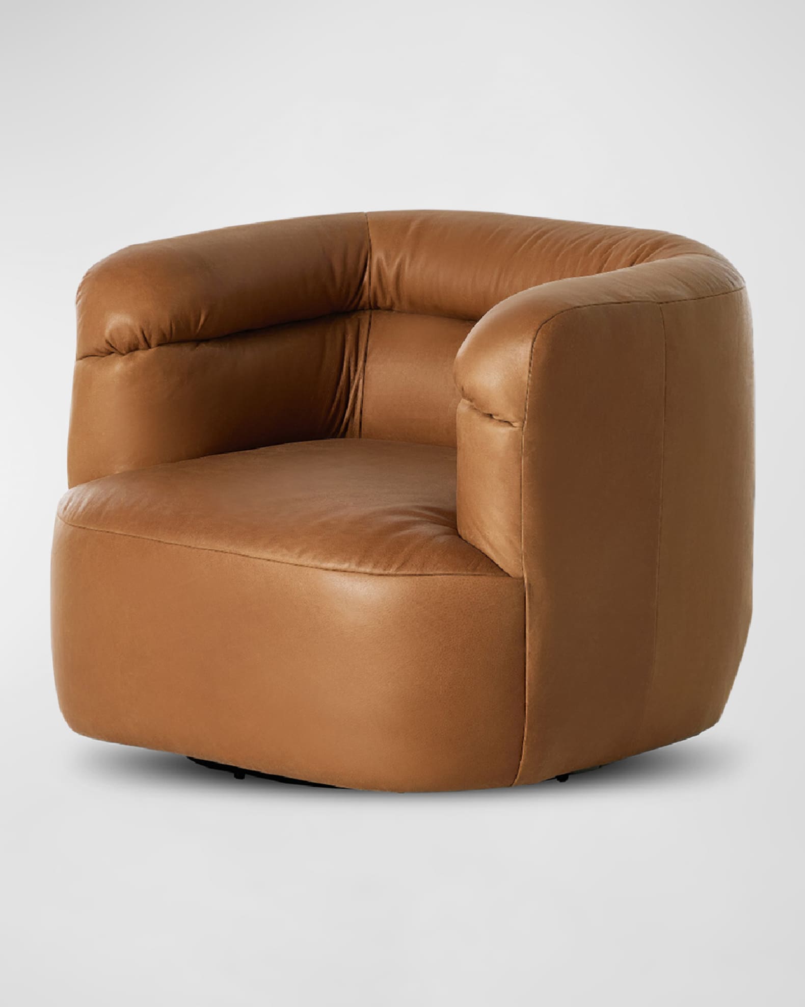 Four Hands Gerrie Leather Swivel Chair