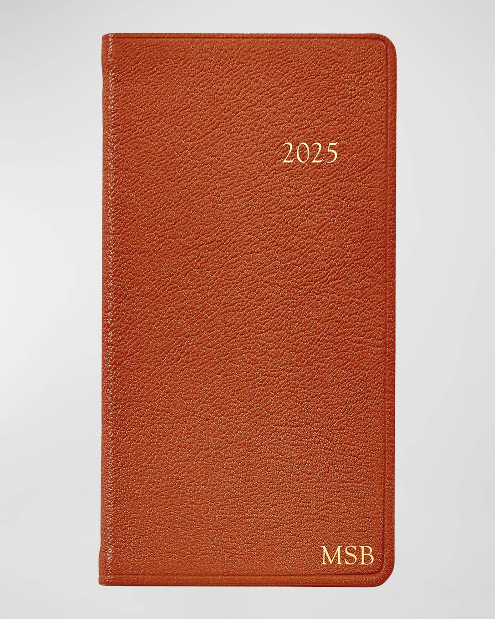 Graphic Image 2025 6" Leather Pocket Datebook, Personalized Horchow