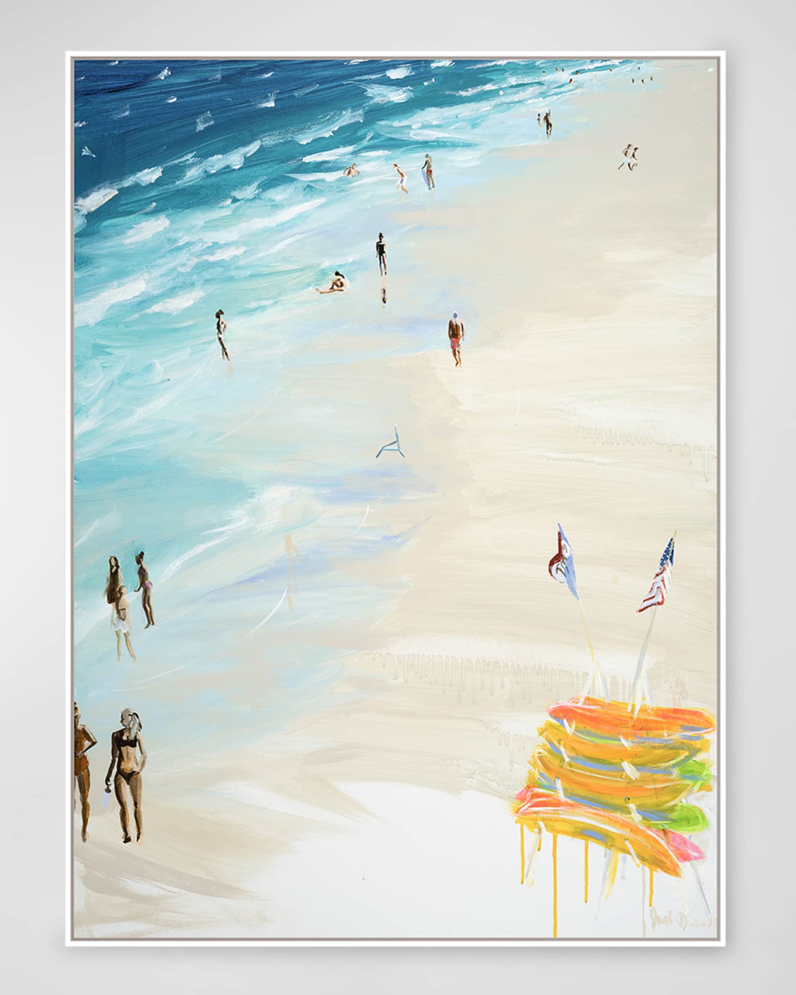 RFA Fine Art "Kayak Stand" Hand-Embellished Giclee by Joe Davis