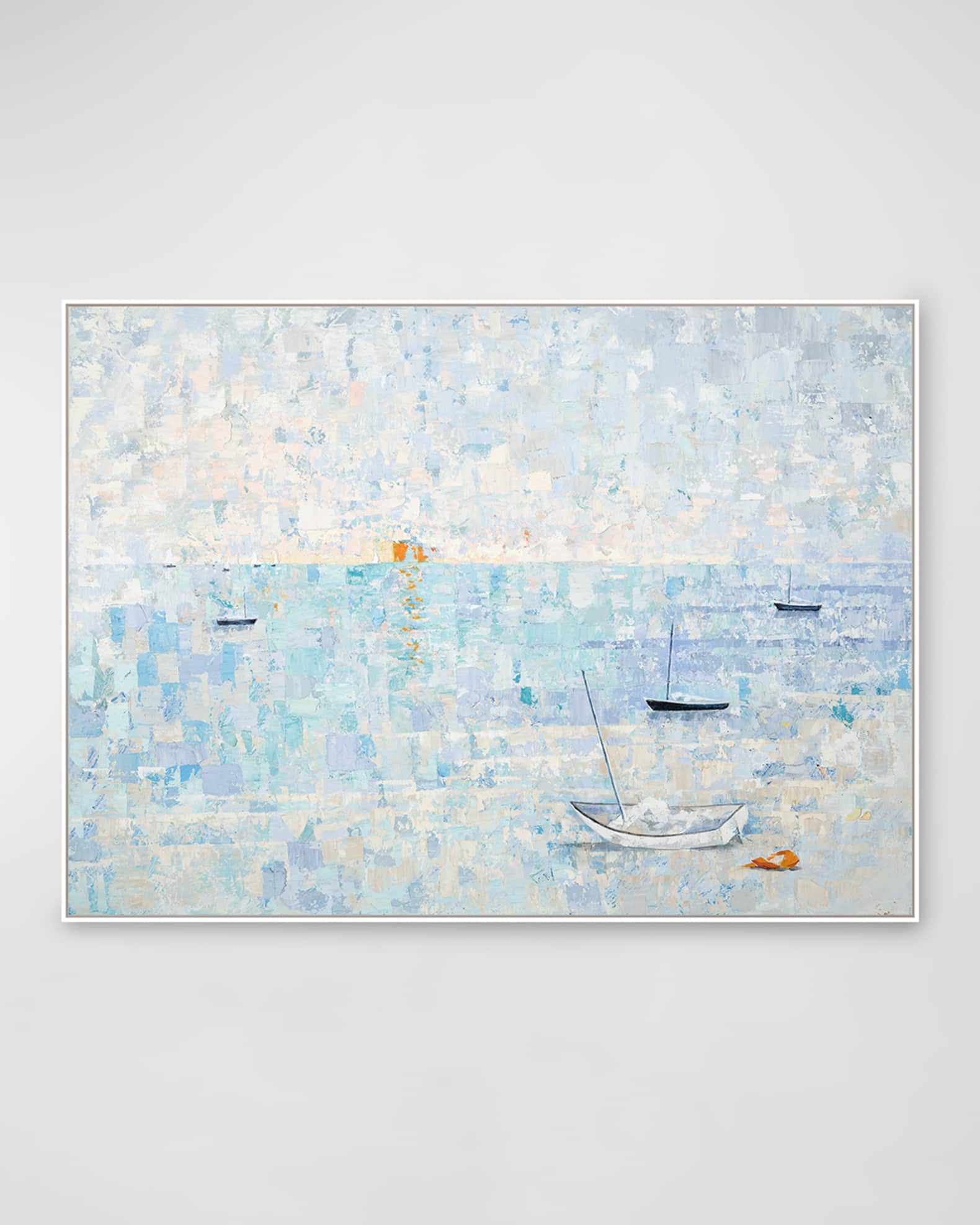 RFA Fine Art "Pastel Harbor" Hand-Embellished Giclee by Lisa Cuscuna