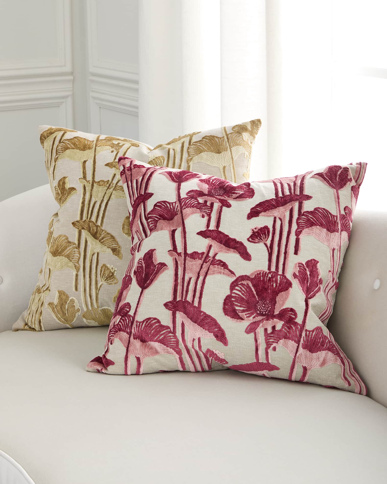 D.V. KAP Home Vanity Poppy Decorative Pillow, 24" Square
