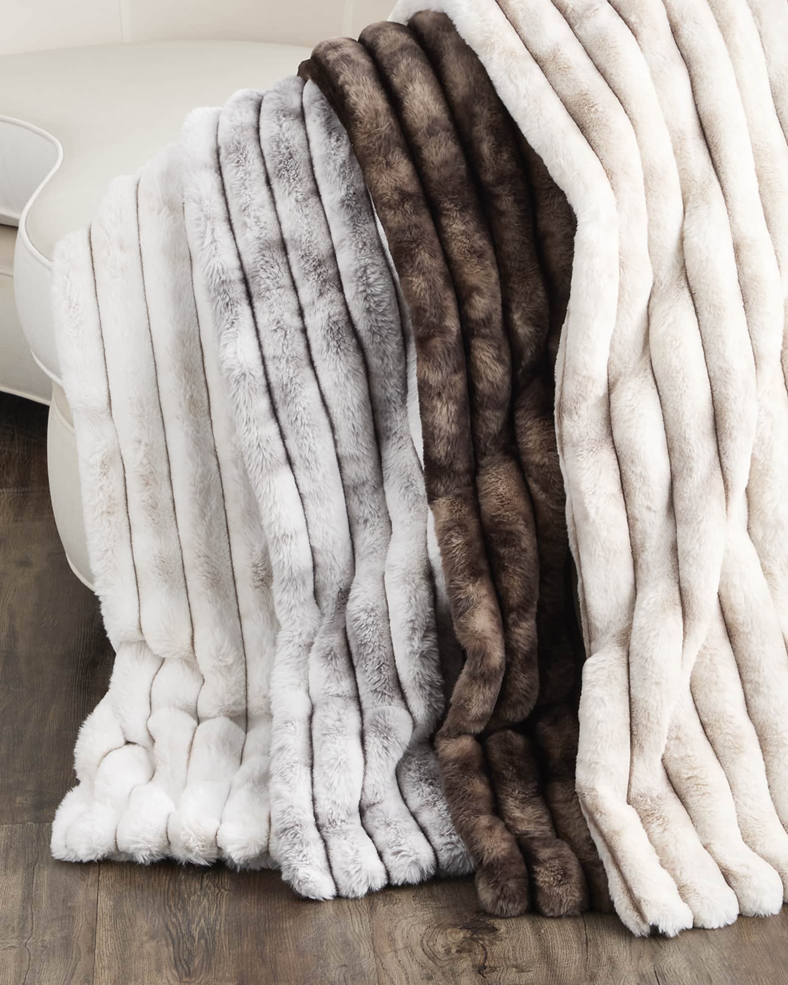 D.V. KAP Home Summit Faux Fur Throw, 55" x 72"