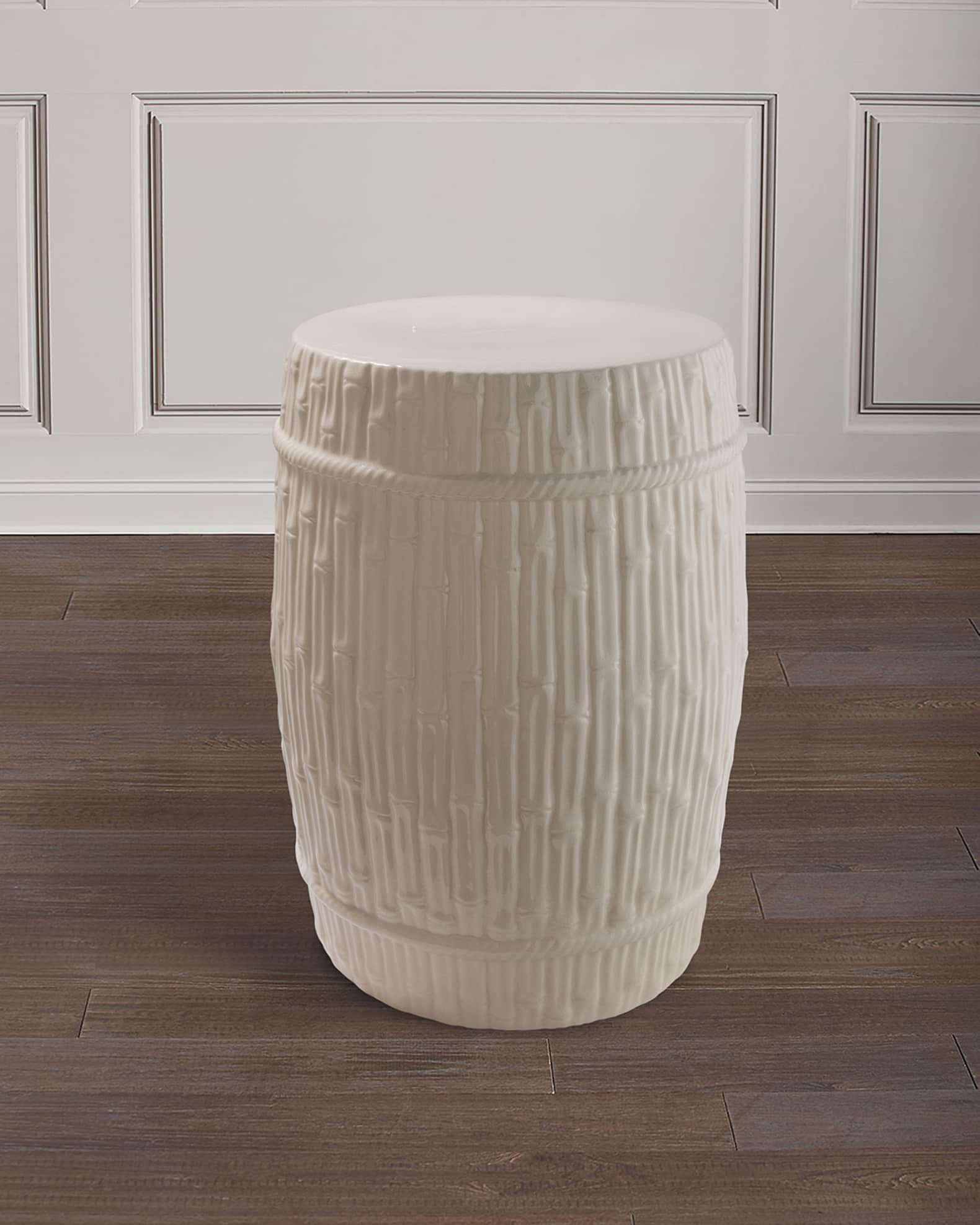 Port 68 Bamboo Garden Stool Horchow