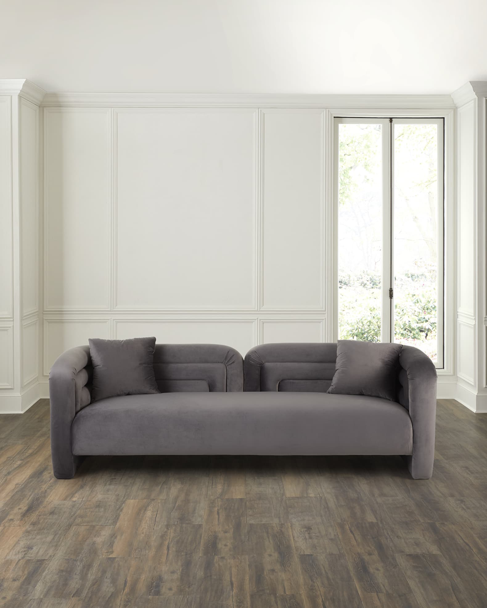 Haute House Quinn Velvet Sofa, 93"