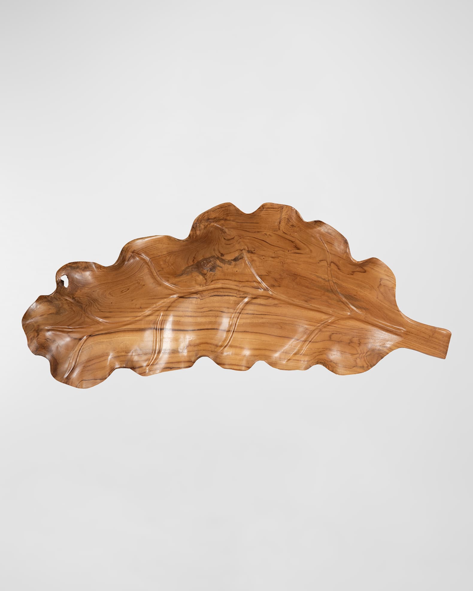 Phillips Collection Teak Wood Leaf Bowl Horchow