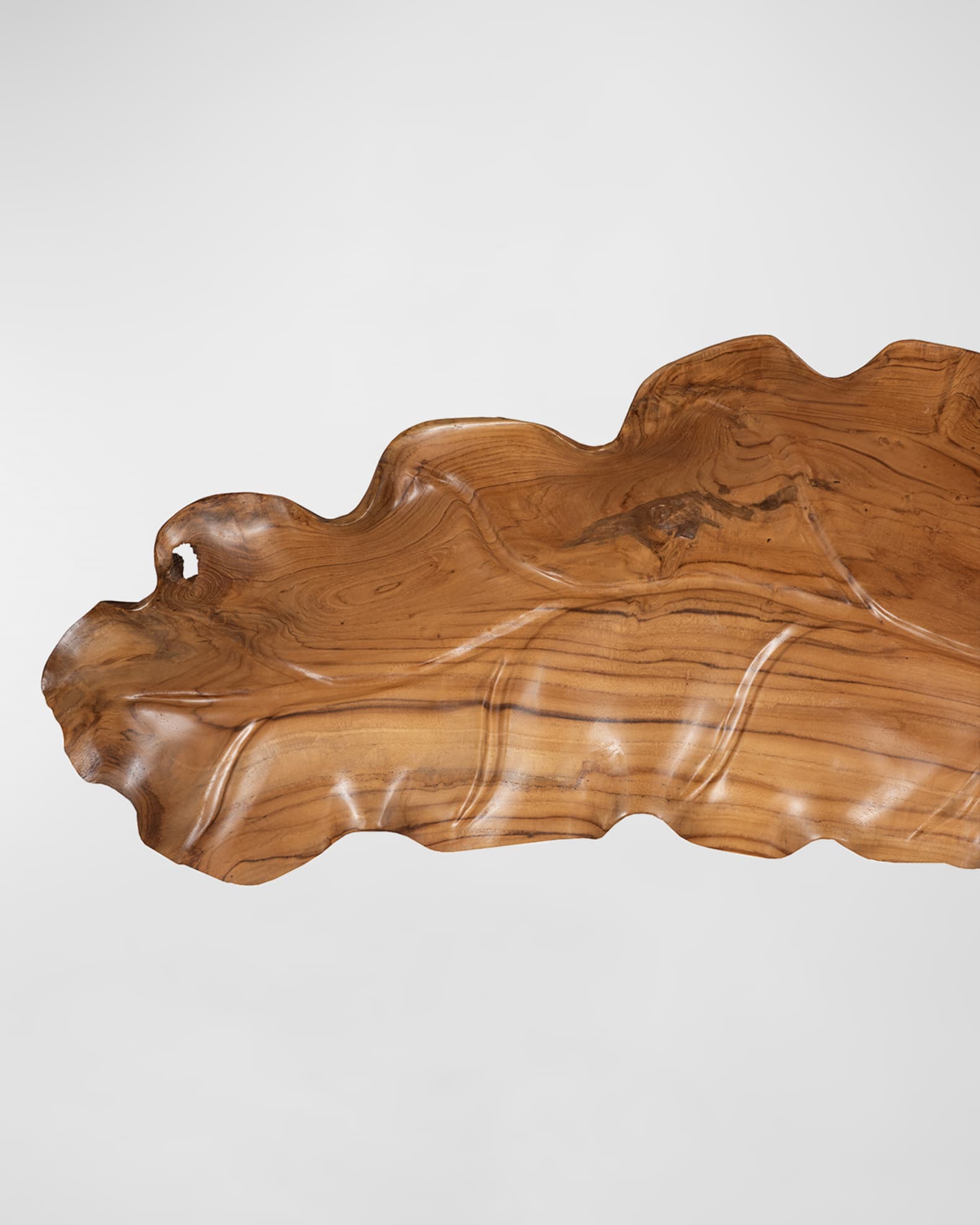 Phillips Collection Teak Wood Leaf Bowl Horchow