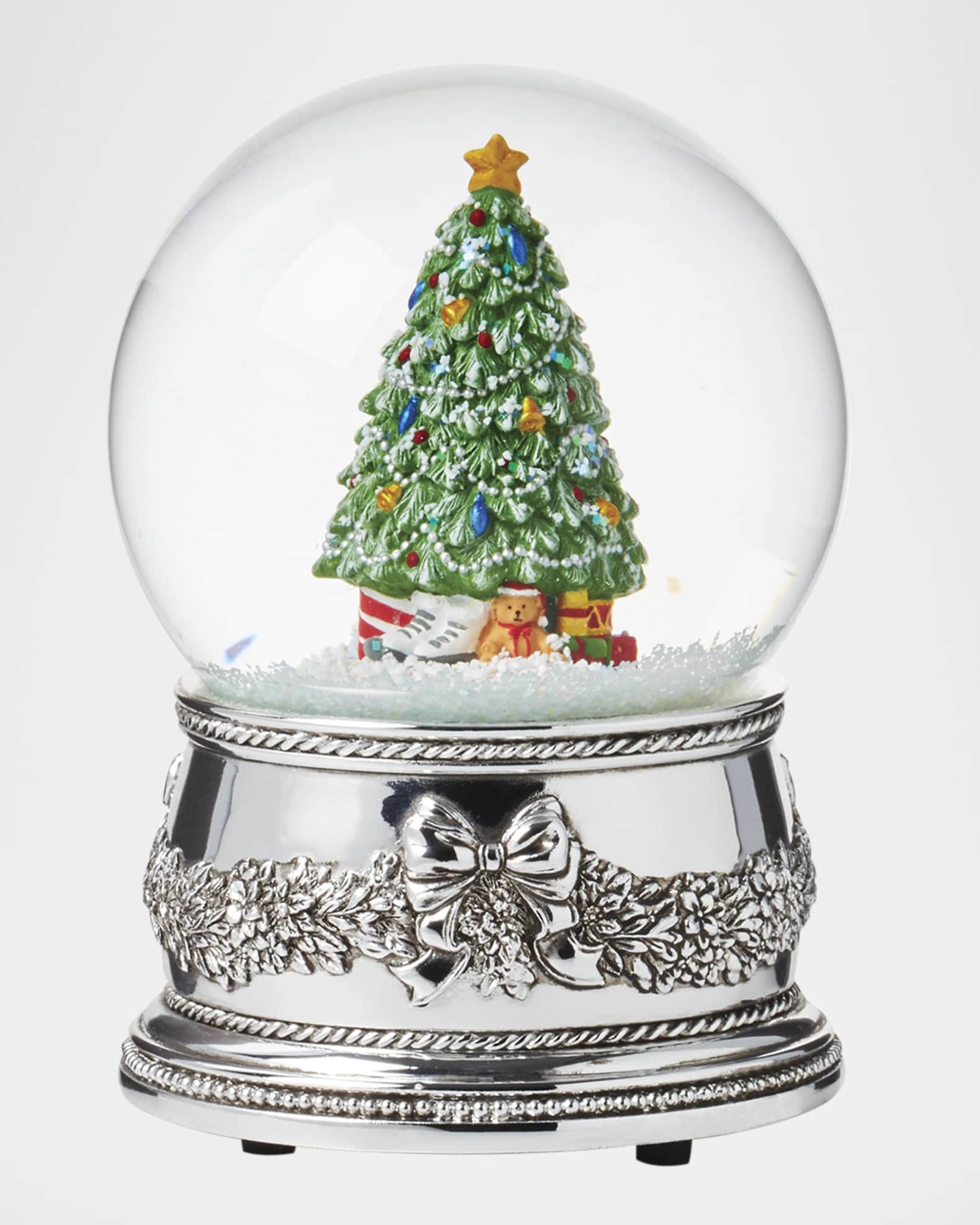 Reed & Barton Christmas Tree Snow Globe Horchow