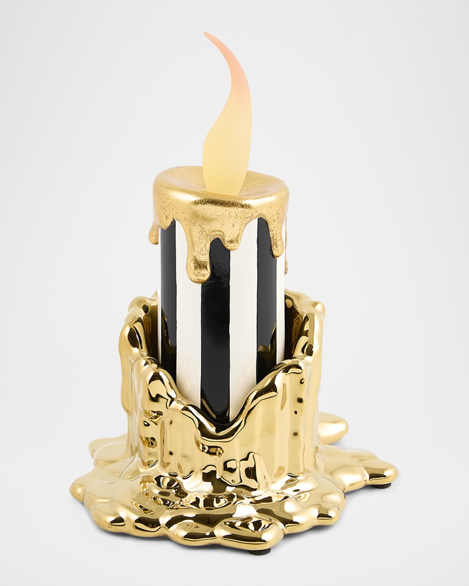 MacKenzieChilds Haunted House Gold Candle Holder and Illuminated