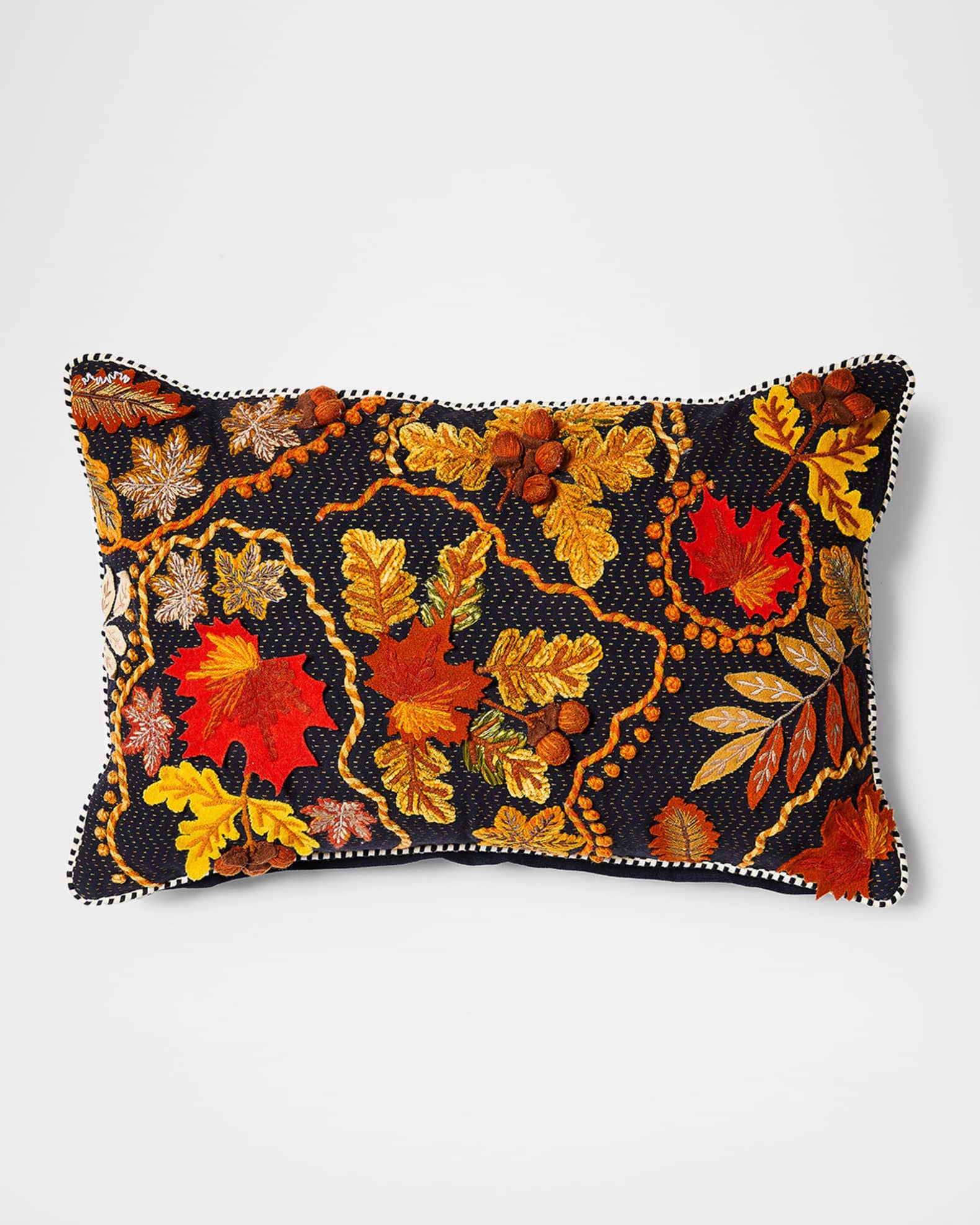 MacKenzieChilds Falling Leaves Lumbar Pillow Horchow