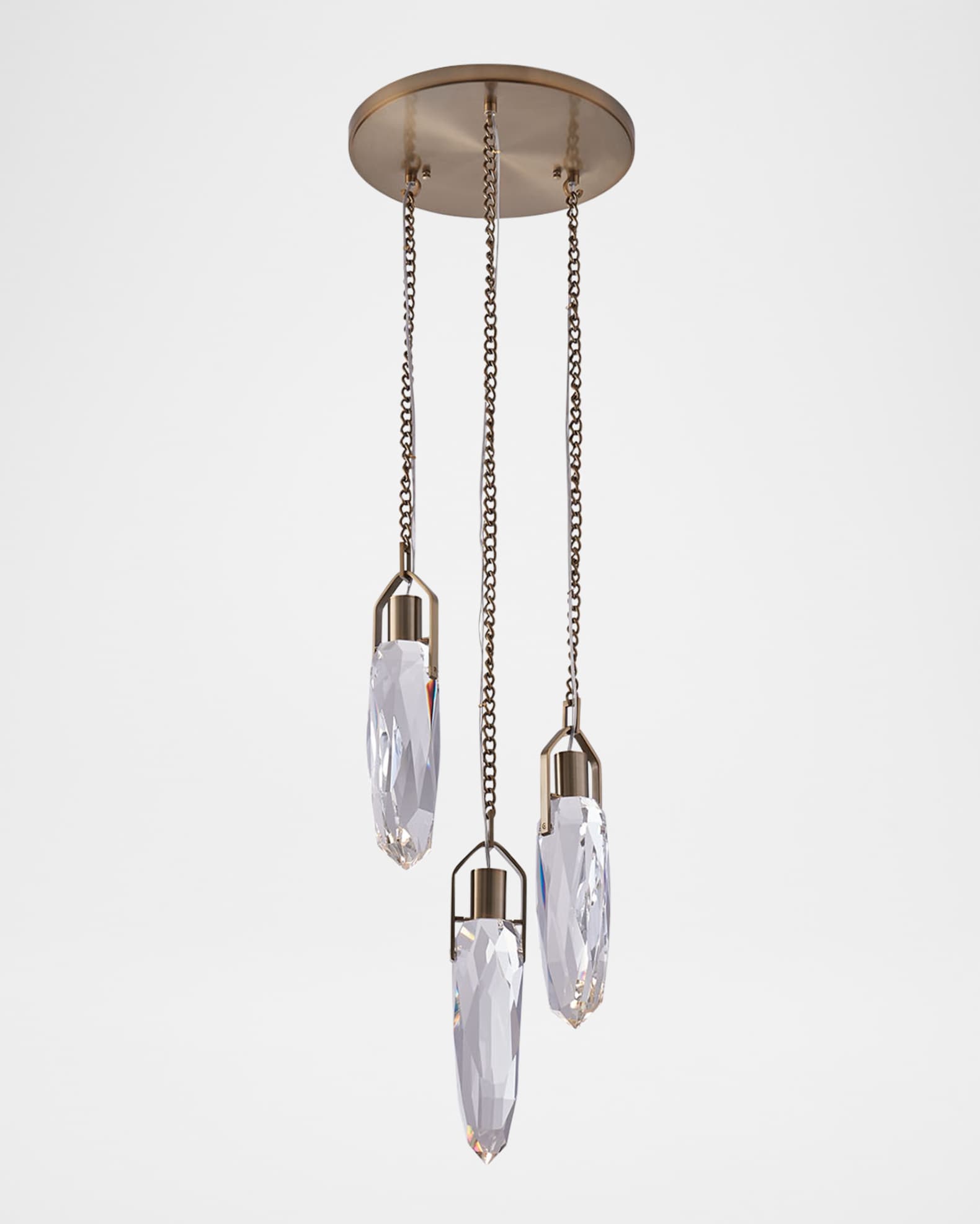 Kalco Lighting Diamante 3-Light Crystal Chandelier, 14"
