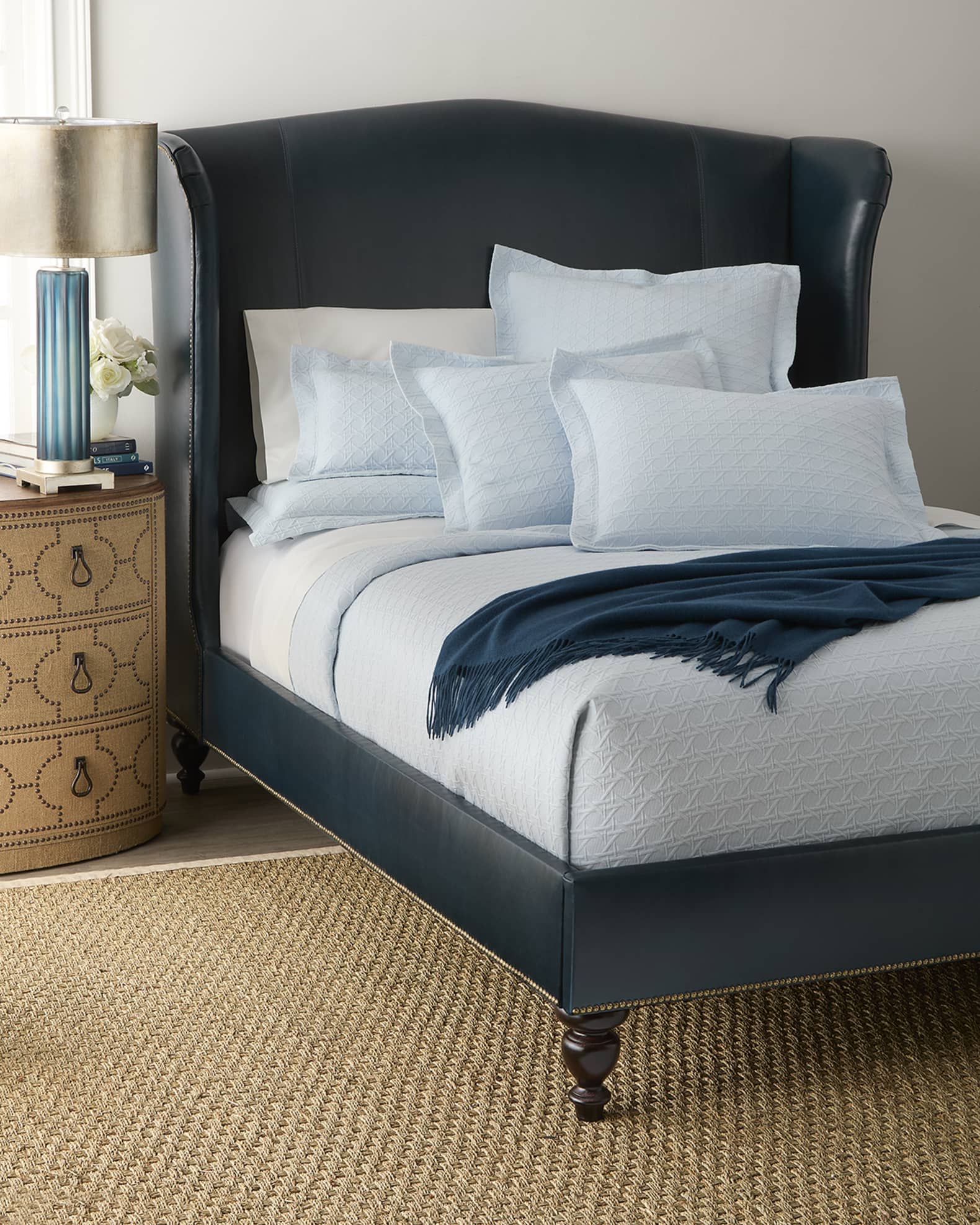 Old Hickory Tannery Saige Leather Bed, Queen Horchow