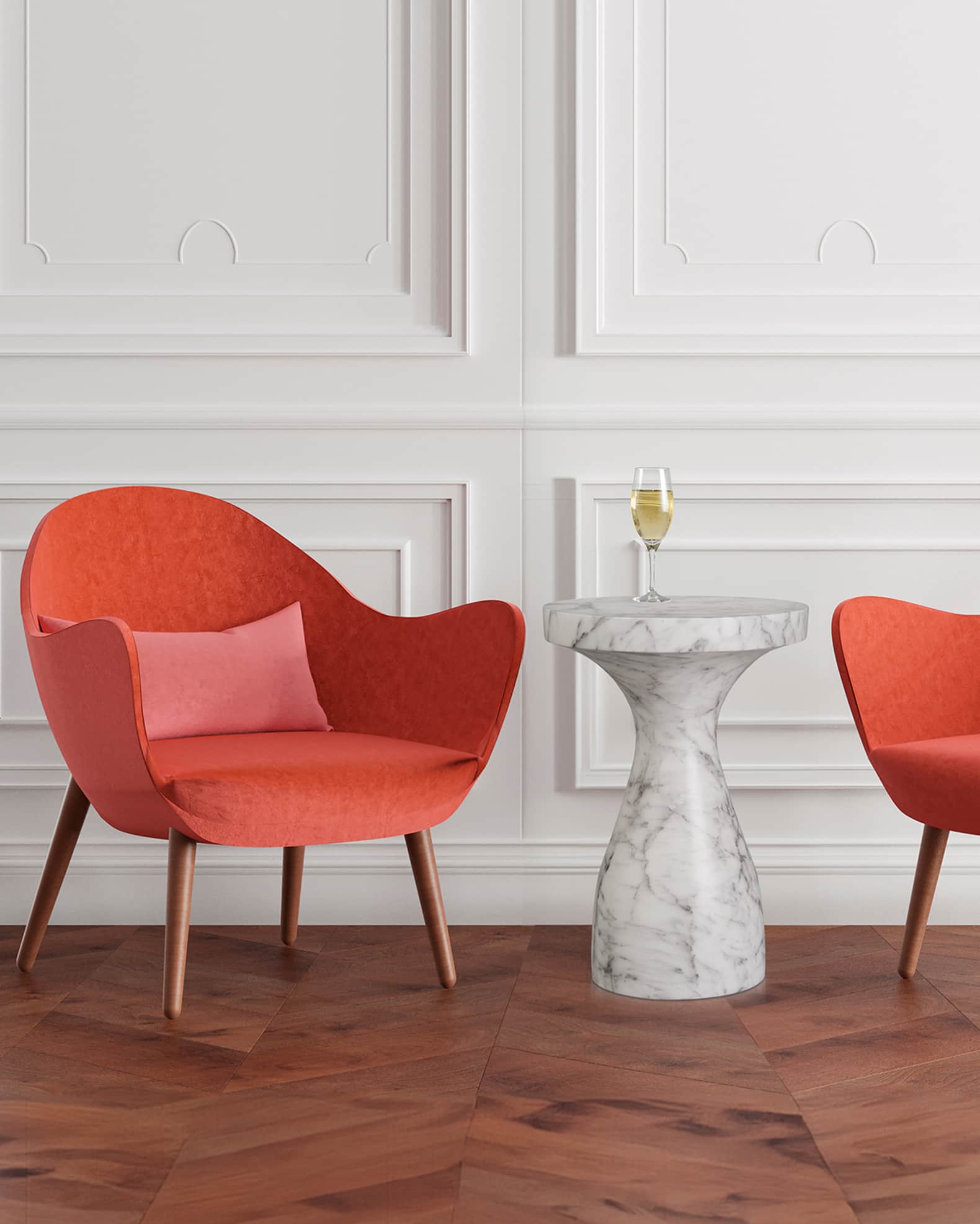 Emissary Trading Marbleized Terrazzo Side Table Horchow