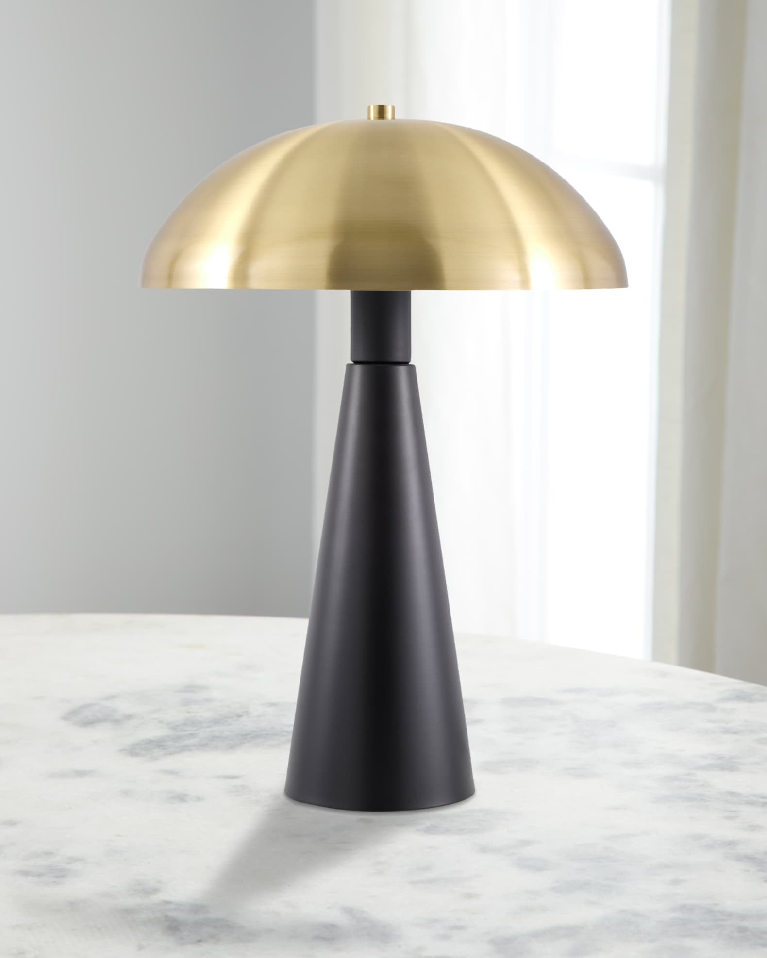 Surya Domea 20" HandPainted Table Lamp with Metal Shade Horchow