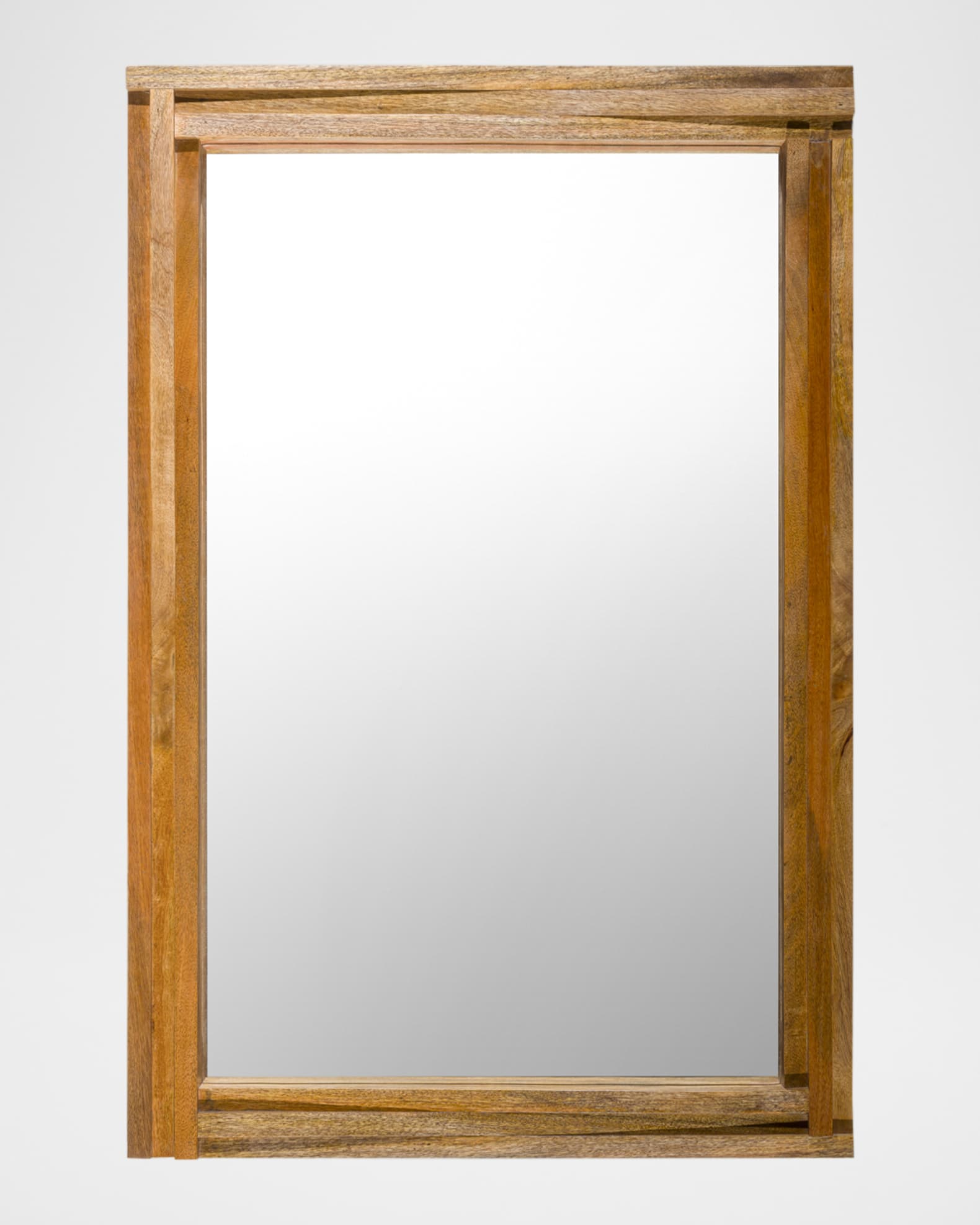 Surya Auckland Brown Mango Wood Frame Mirror