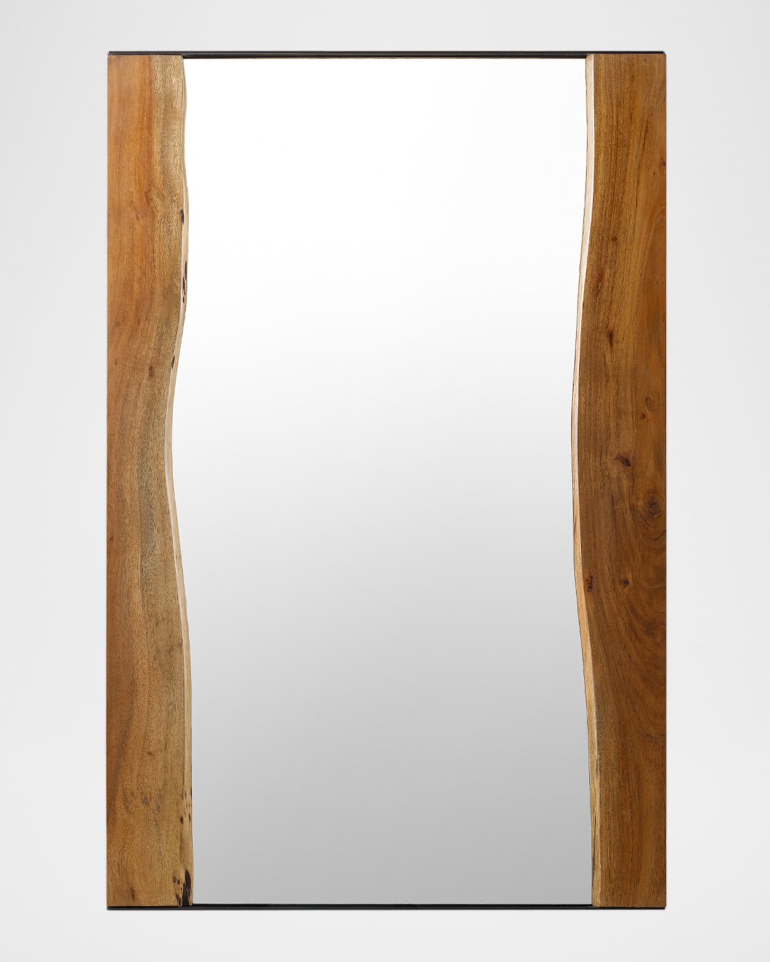 Surya Fujian Brown Acacia Frame Mirror