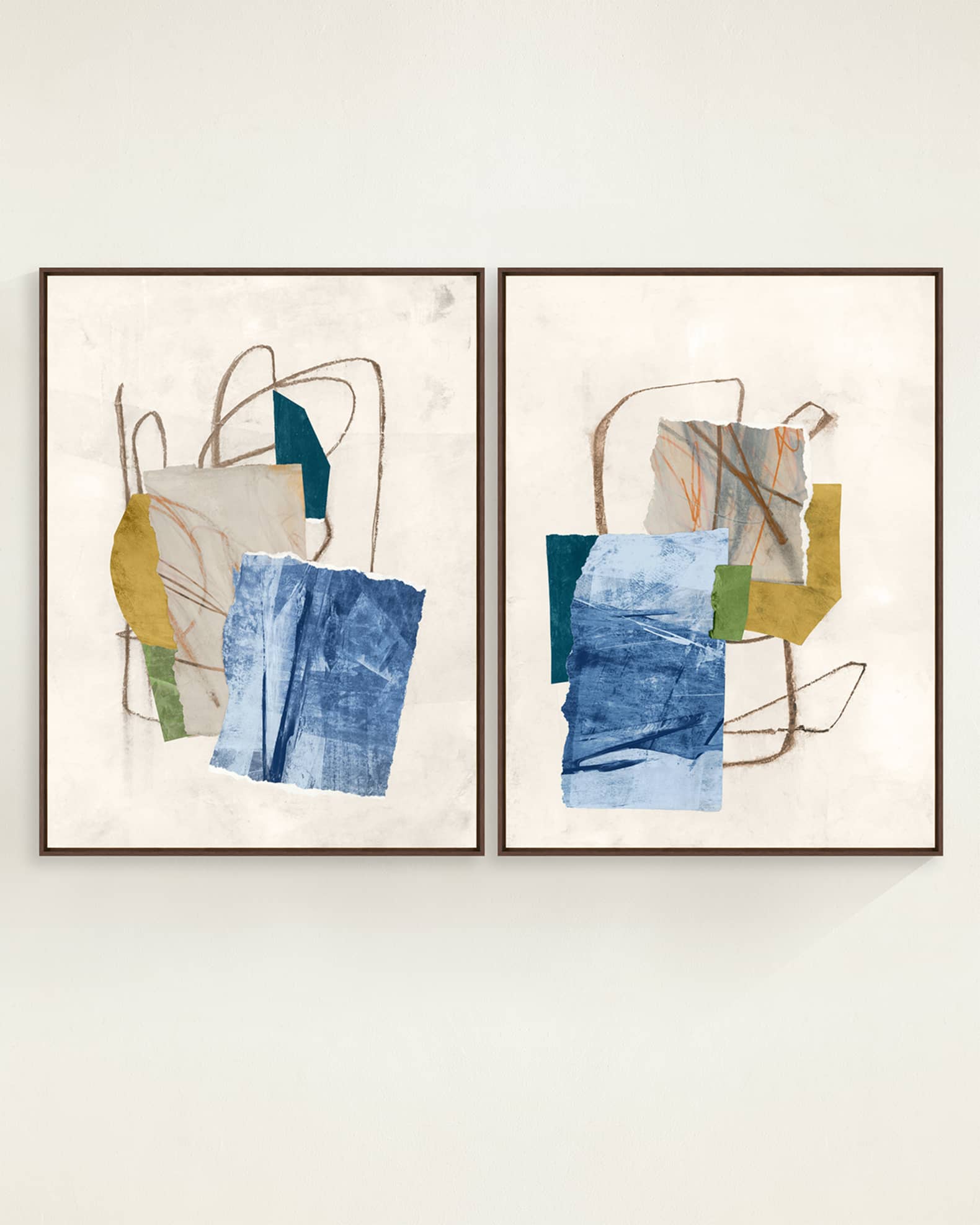 "Bold Expression" Framed Giclees by Richard Ryder, 37" x 49" Set of 2