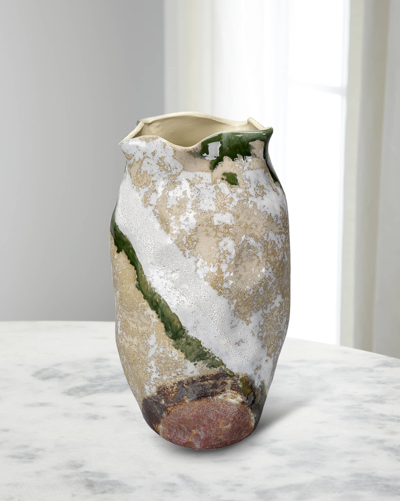 Jamie Young Sandcastle Large Vase, 18"